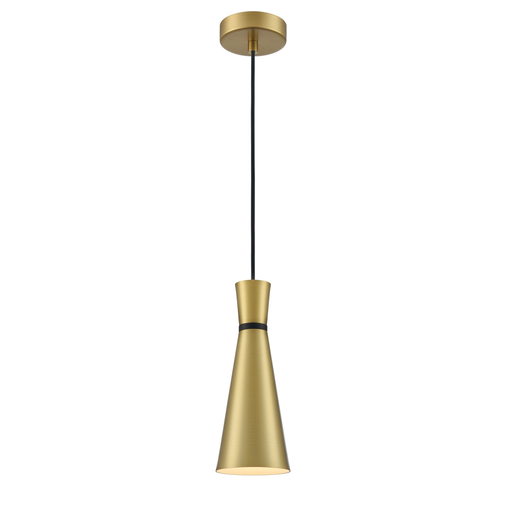 Franklite Happy 100mm Pendant - Satin Brass