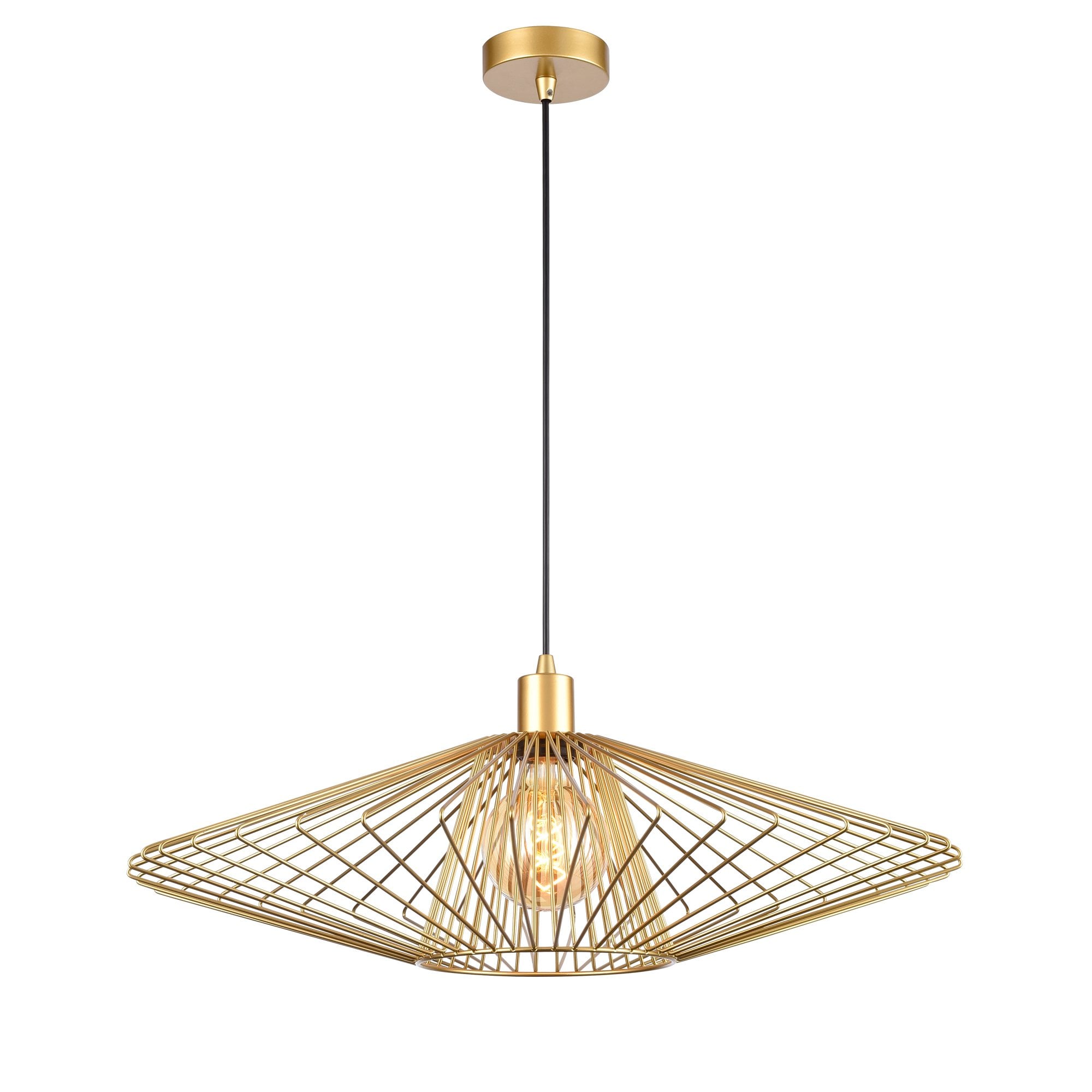 Franklite Thatch Large Pendant - Gold