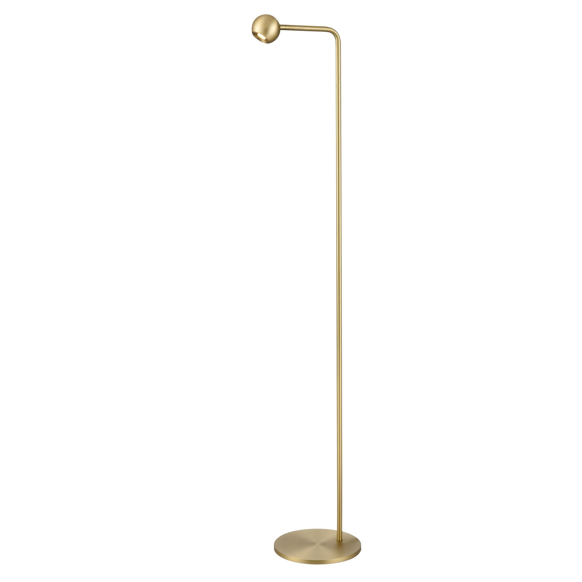 Franklite Iris Floor Lamp - Satin Brass