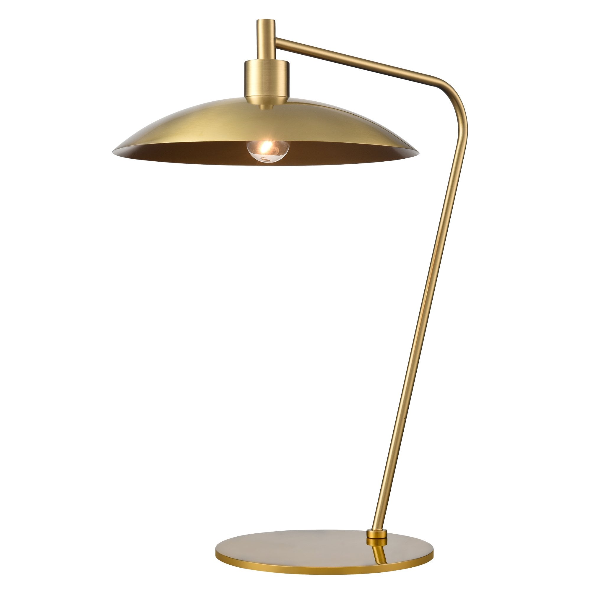Franklite Cymbal Table Lamp - Aged Brass