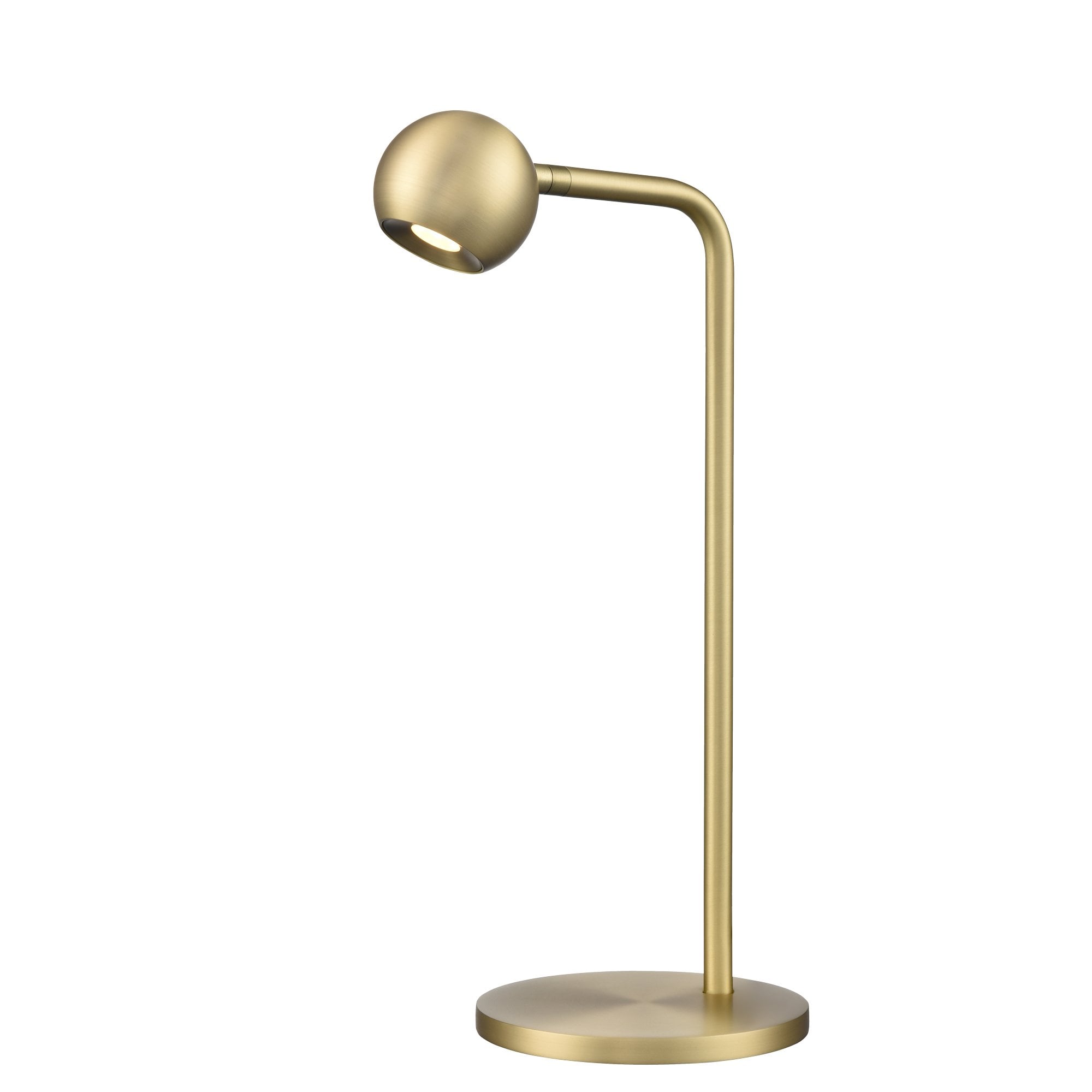 Franklite Iris Table Lamp - Satin Brass