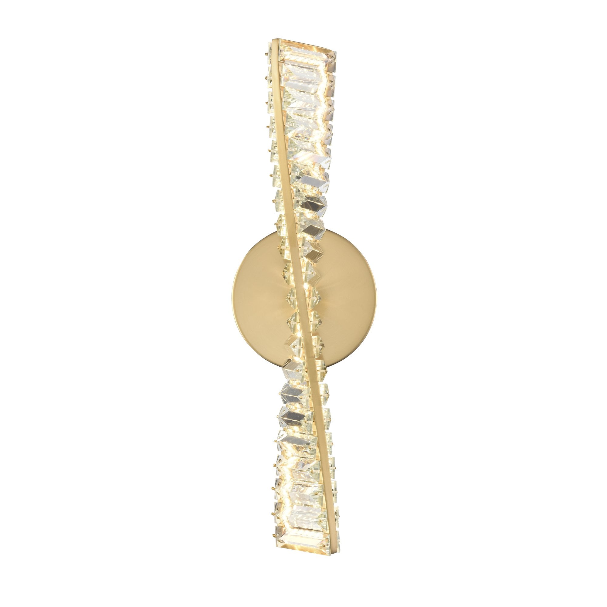 Franklite Cleopatra 15W LED Wall Light - Aged Brass