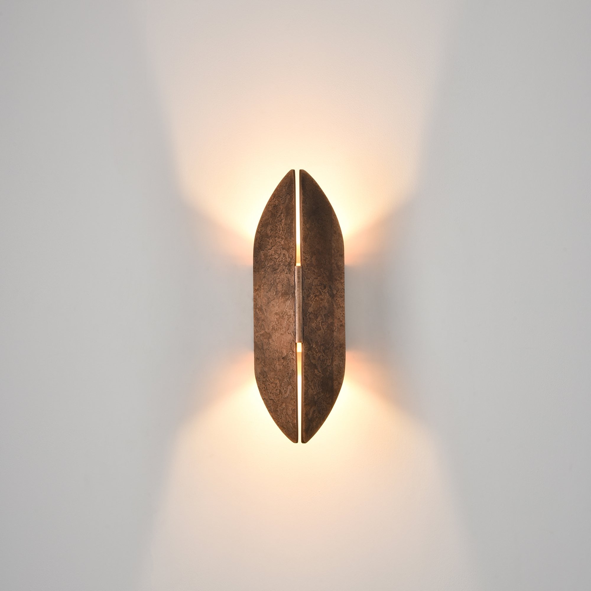 Franklite Warrior Small LED Wall Light - Antique Copper