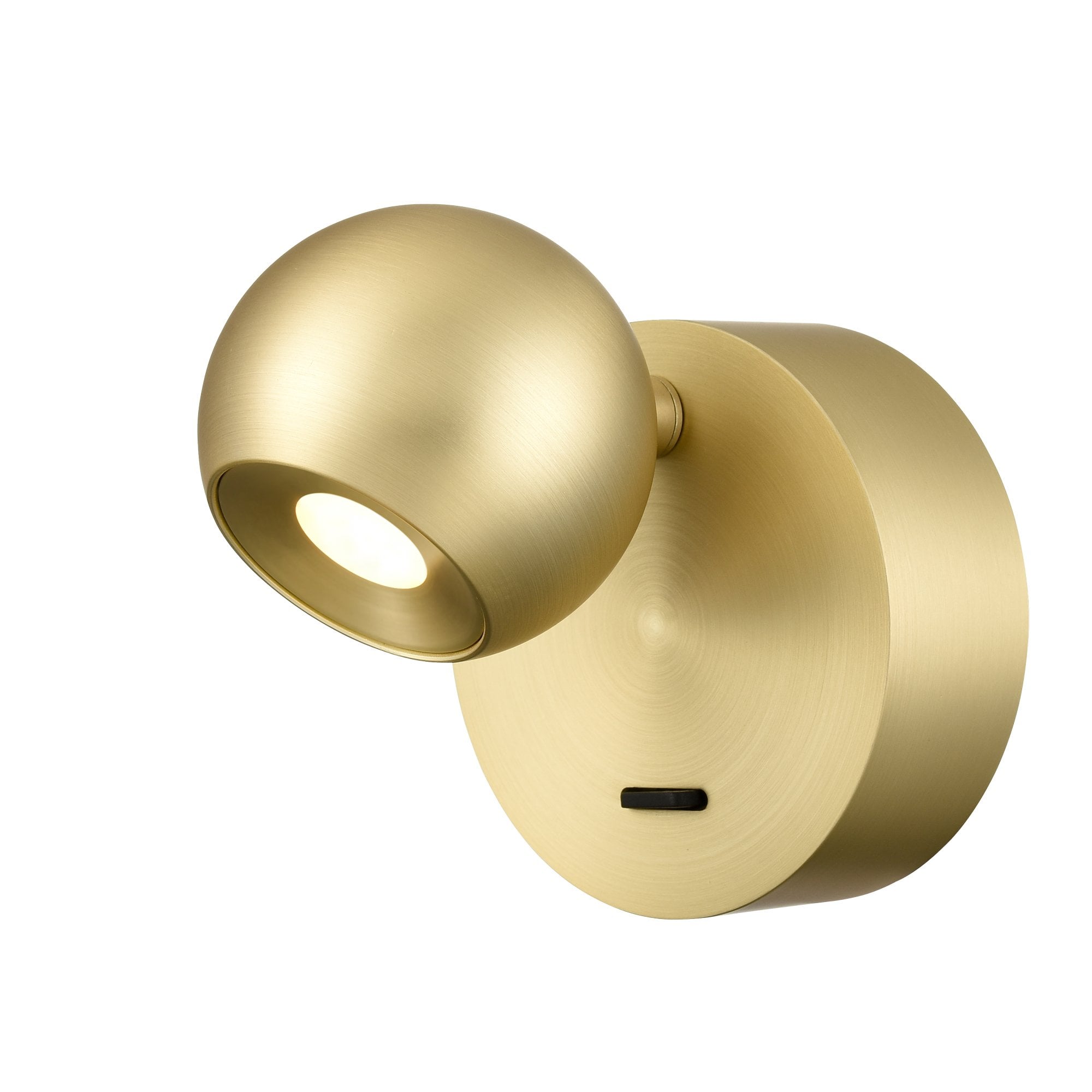 Franklite Iris LED Wall Light - Satin Brass