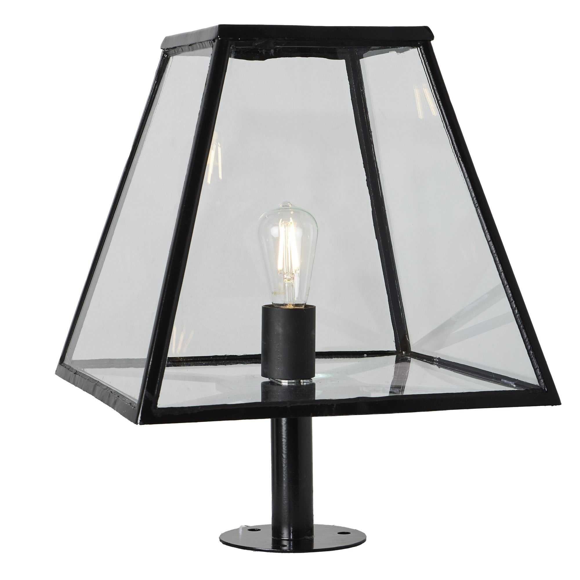 Harte Contemporary 0.53m Pier Light - Galvanised Steel