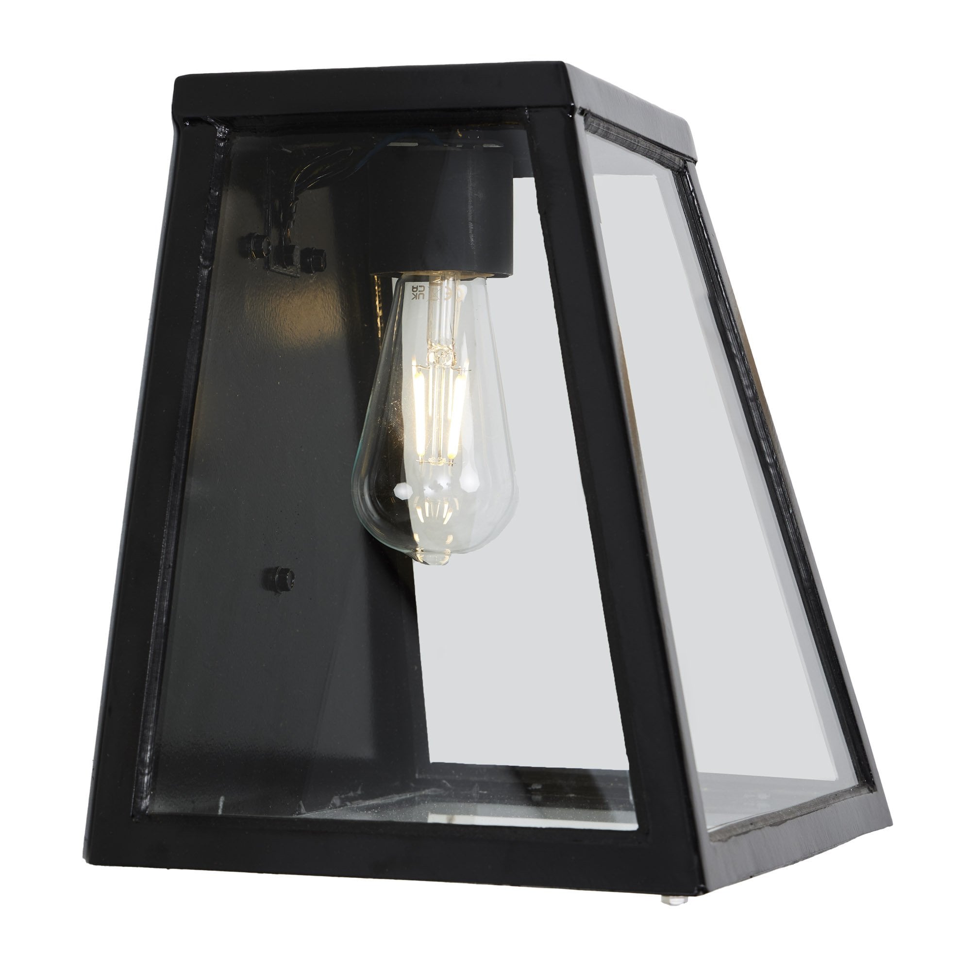 Harte Contemporary 0.29m Bulkhead Wall Light - Galvanised Steel