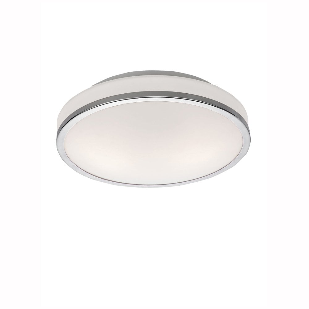 Franklite Zelma 280mm Flush IP44 - Chrome