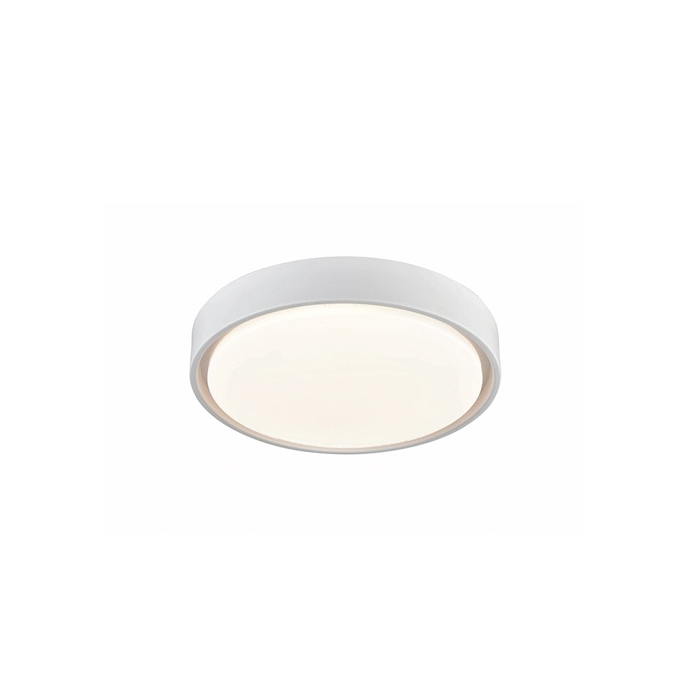Franklite Faro 300mm IP44 LED Flush - White