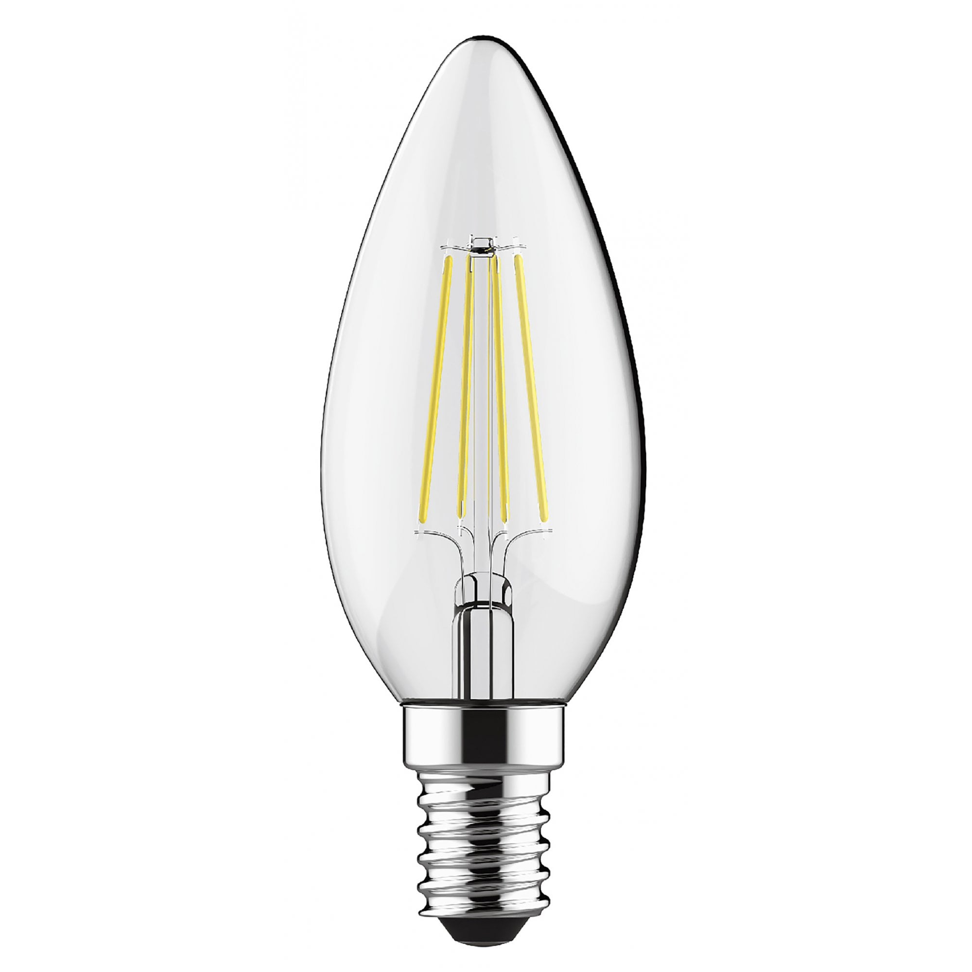 Luxram Value Classic 4W LED Candle E14 Warm White - 2700K (Non-Dimmable)