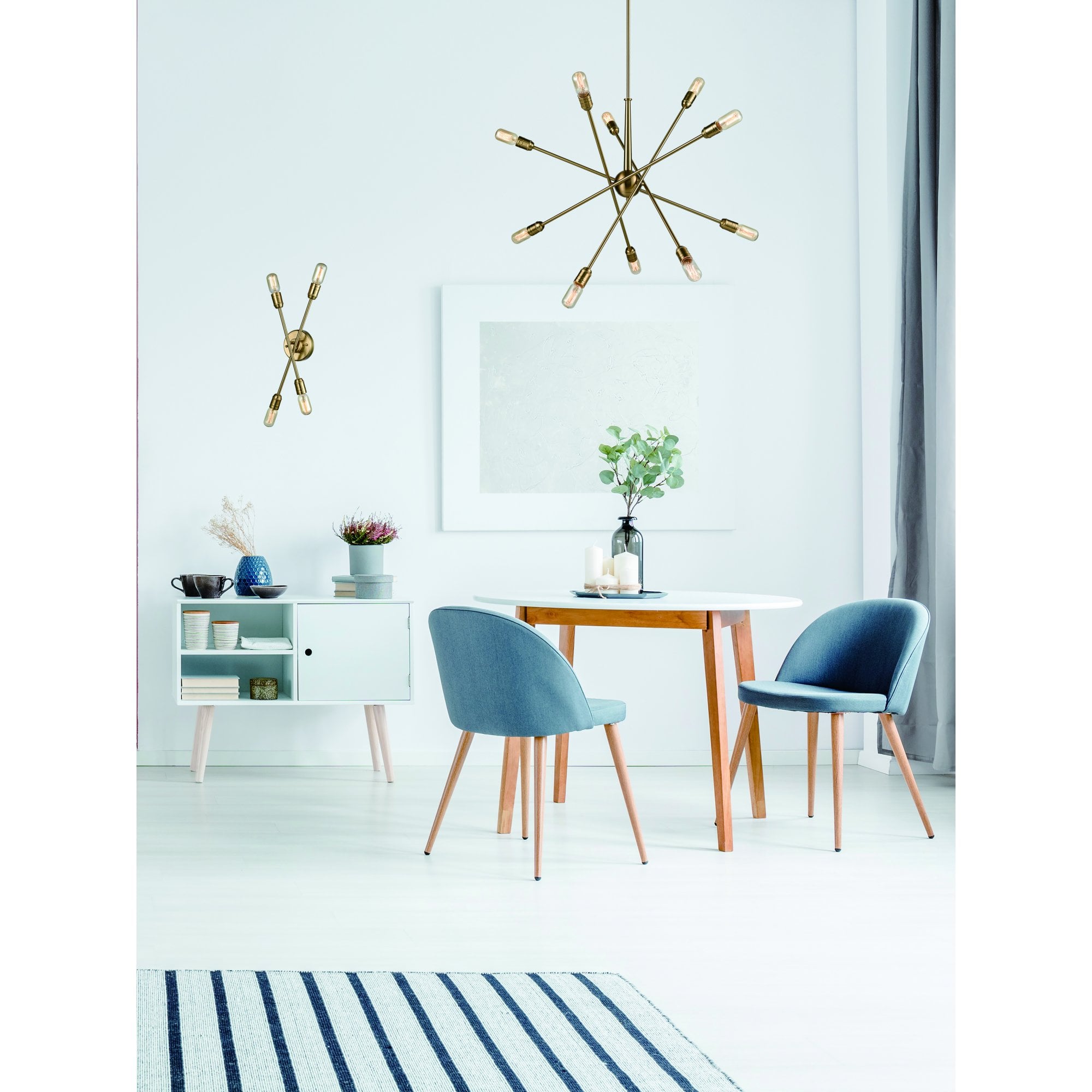 Franklite Centrix 10 Light Adjustable Fitting - Matt Gold