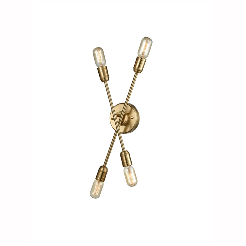 Franklite Centrix 4 light Wall Bracket - Matt Gold