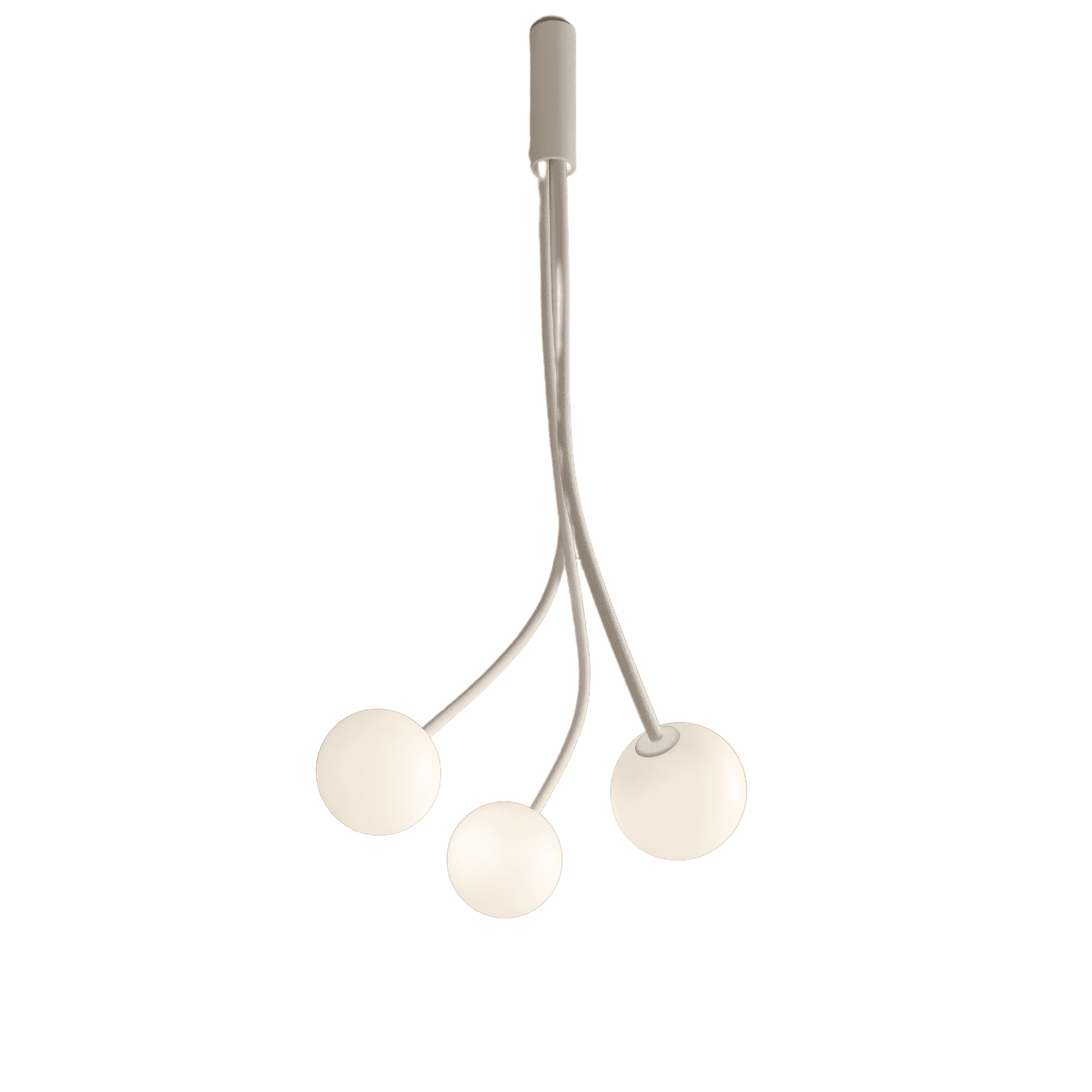 Karman Moony 3 Light Ceiling Lamp - Matt White