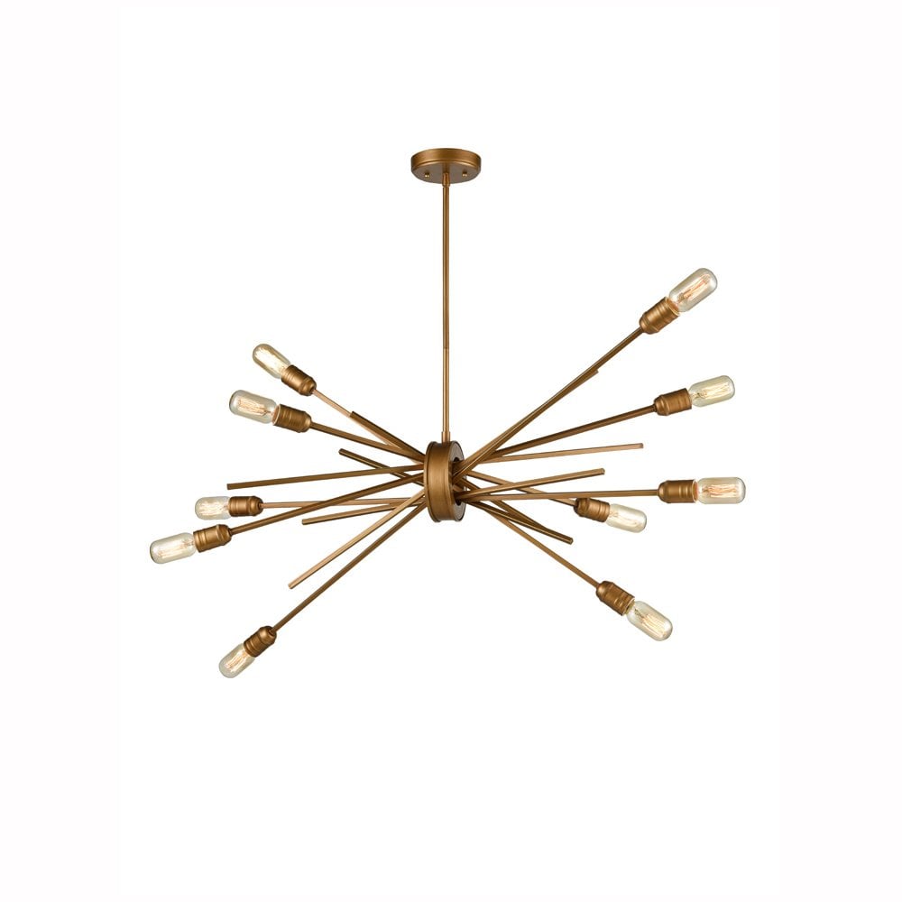Franklite Idaho 10 Light Adjustable Fitting - Antique Gold