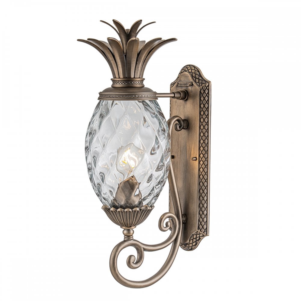 Hinkley Plantation 1 Light Medium Wall Lantern - Burnished Bronze