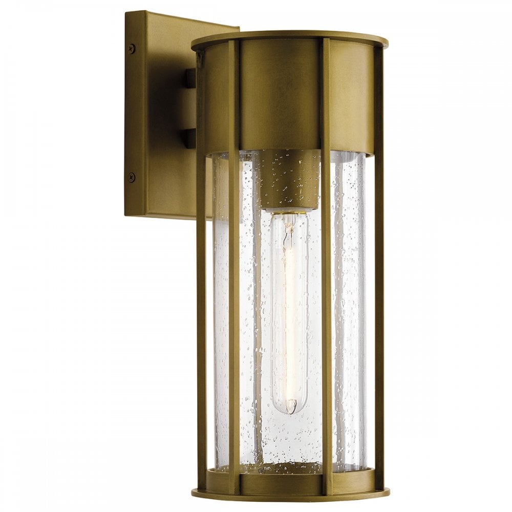Kichler Camillo 1 Light Medium Wall Lantern - Painted Natural Brass