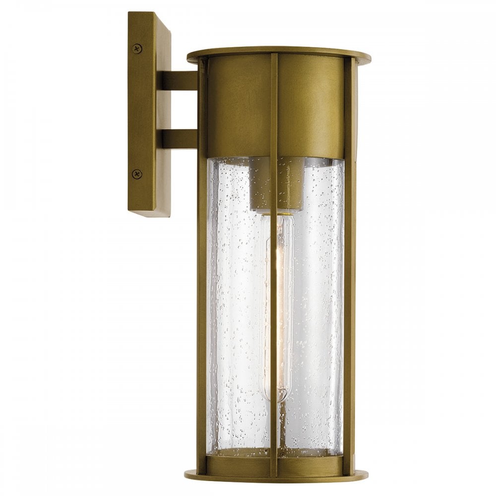 Kichler Camillo 1 Light Medium Wall Lantern - Painted Natural Brass