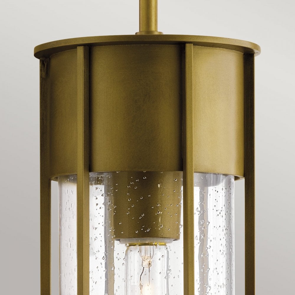 Kichler Camillo 1 Light Outdoor Pendant - Painted Natural Brass
