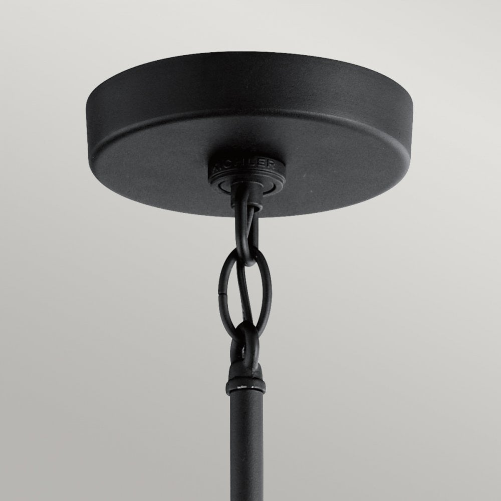 Kichler Camillo 1 Light Outdoor Pendant - Textured Black
