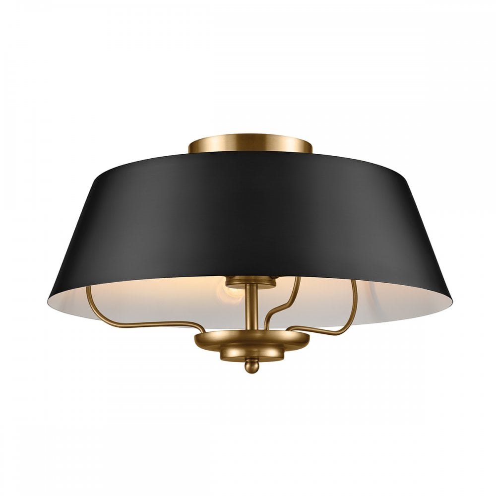 Kichler Luella 3 Light Duo-Mount Pendant - Black & Brass
