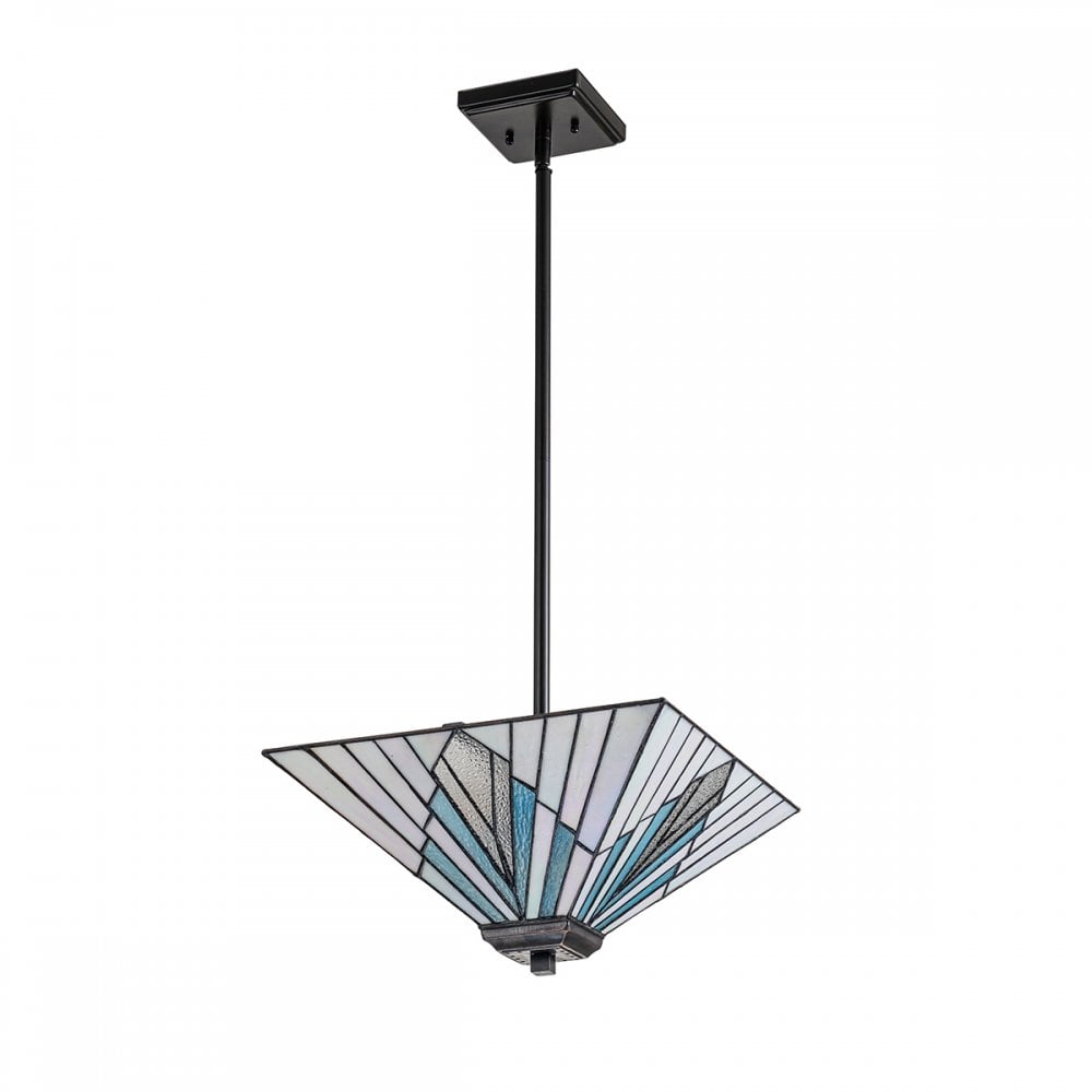 Elstead Alderley 2 Light Trio-Mount Pendant - Vintage Bronze