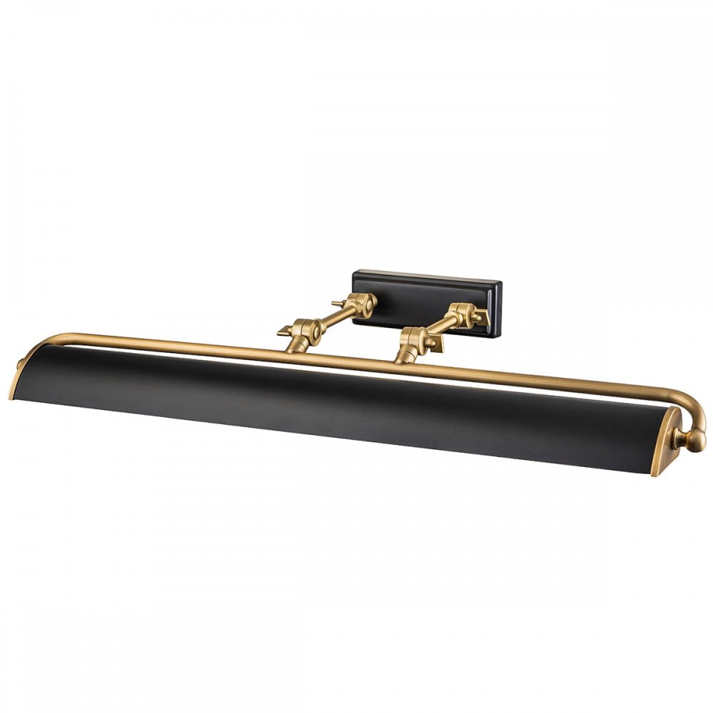 Elstead Winchfield 4 Light Large Picture Light - Aged Brass & Matte Black