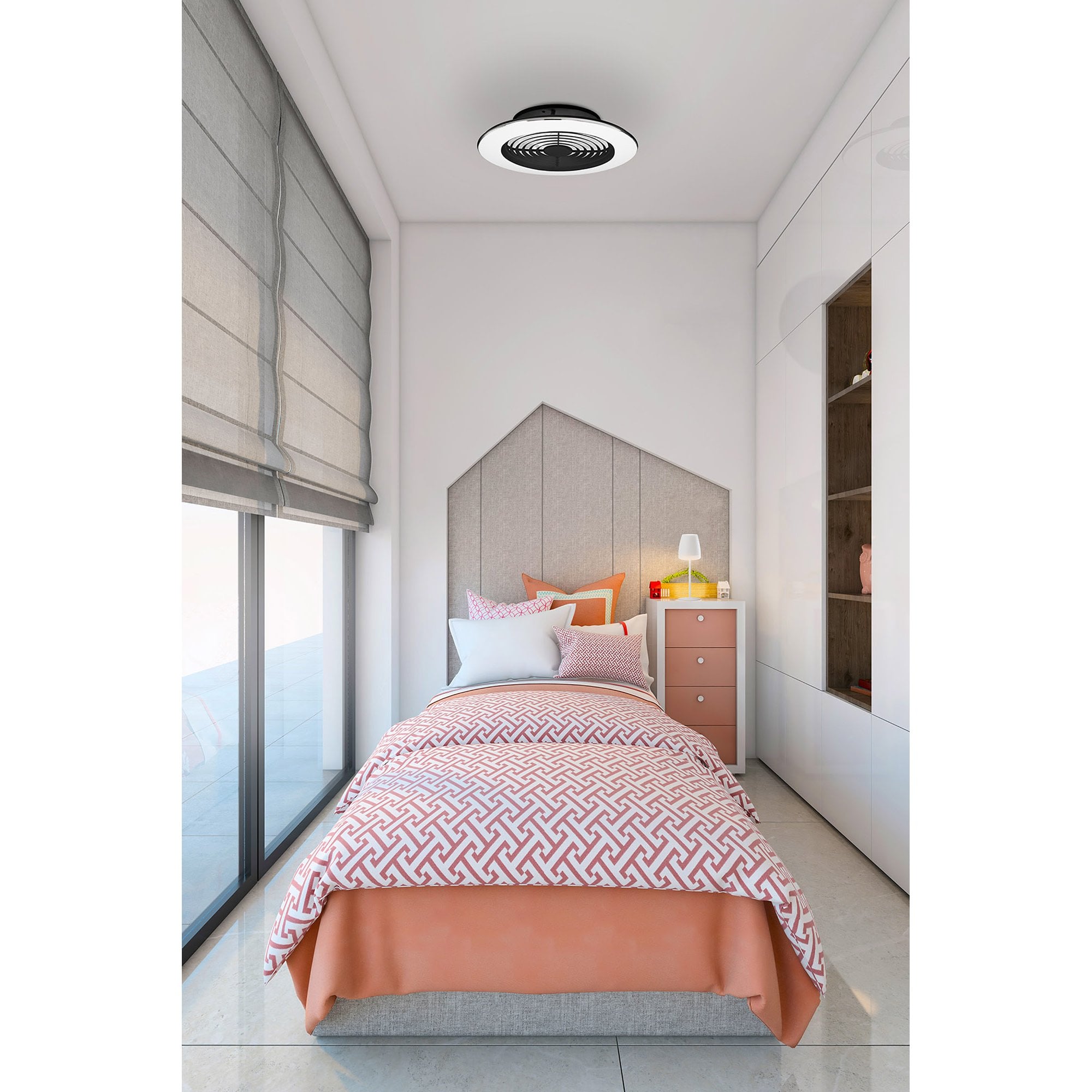 Mantra Alisio 70W LED Dimmable Ceiling Light & Fan, Remote, APP Controlled, Polished Chrome