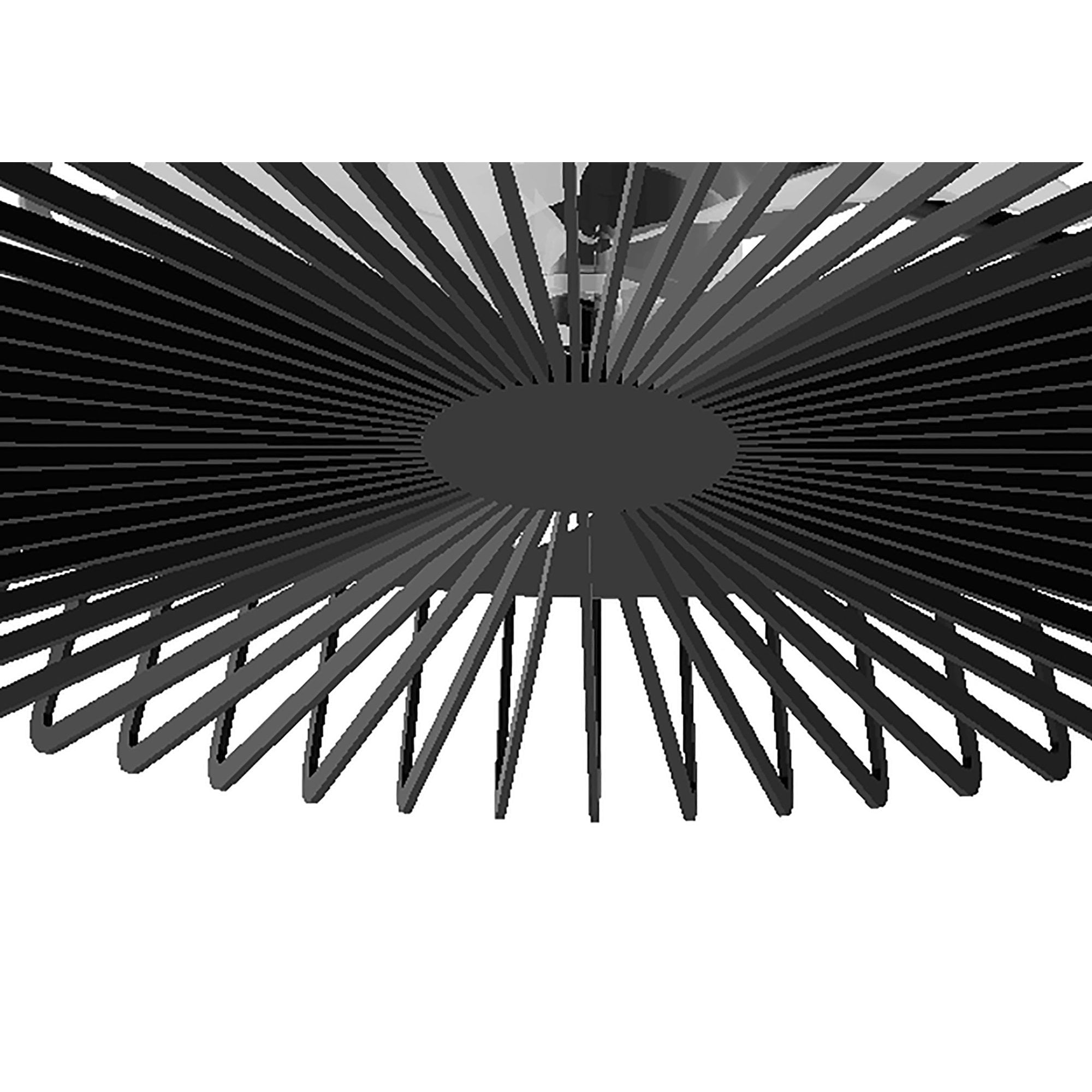 Mantra Himalaya 70W LED Dimmable Ceiling Light & Fan, Remote, APP , Voice Controlled, Black