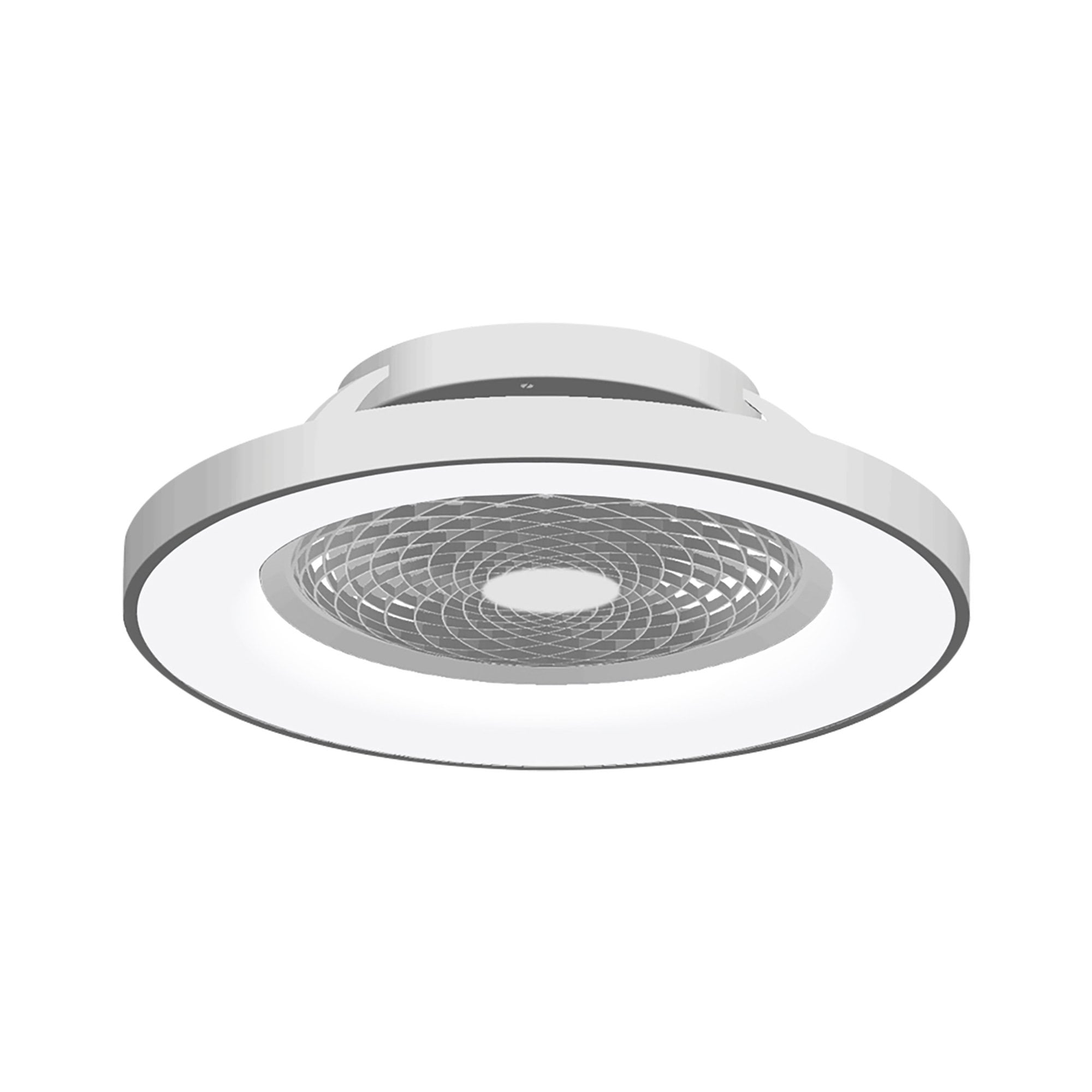 Mantra Tibet 70W LED Dimmable Ceiling Light & Fan, Remote, APP , Voice Controlled, Silver