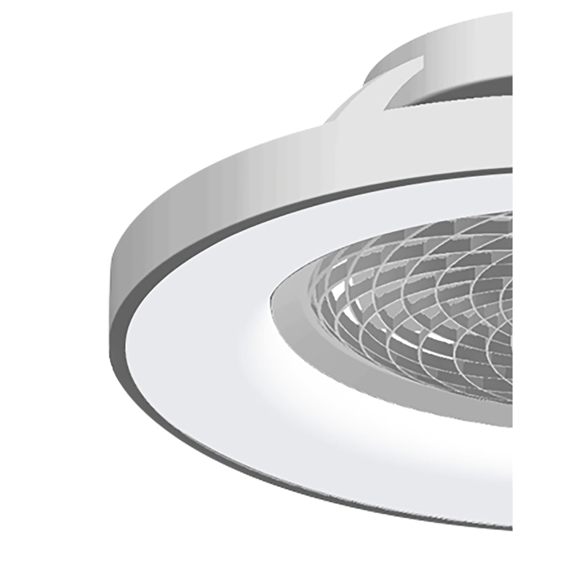 Mantra Tibet 70W LED Dimmable Ceiling Light & Fan, Remote, APP , Voice Controlled, Silver