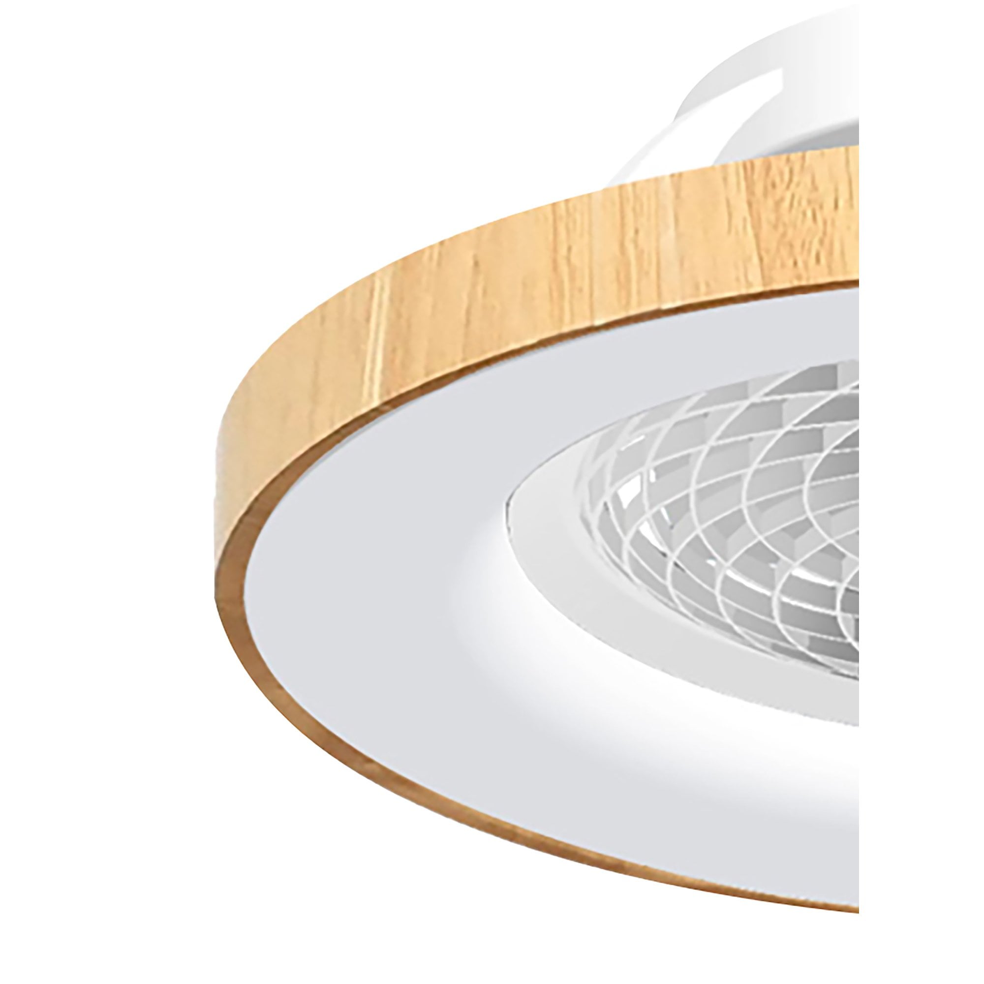 Mantra Tibet 70W LED Dimmable Ceiling Light & Fan, Remote, APP , Voice Controlled, Wood Effect