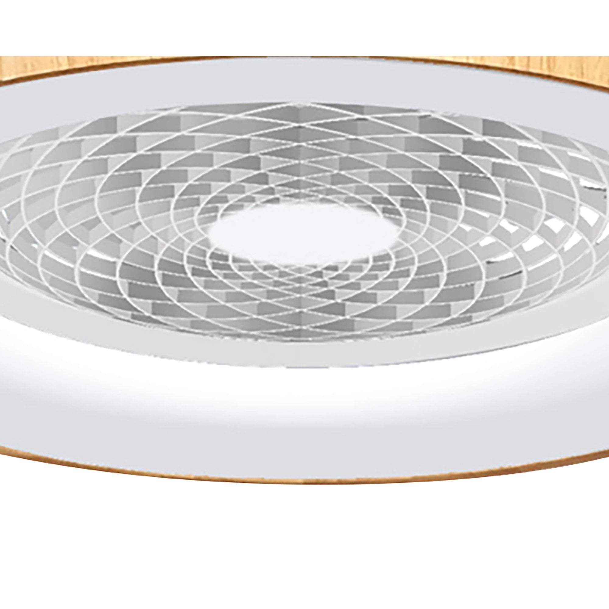 Mantra Tibet 70W LED Dimmable Ceiling Light & Fan, Remote, APP , Voice Controlled, Wood Effect