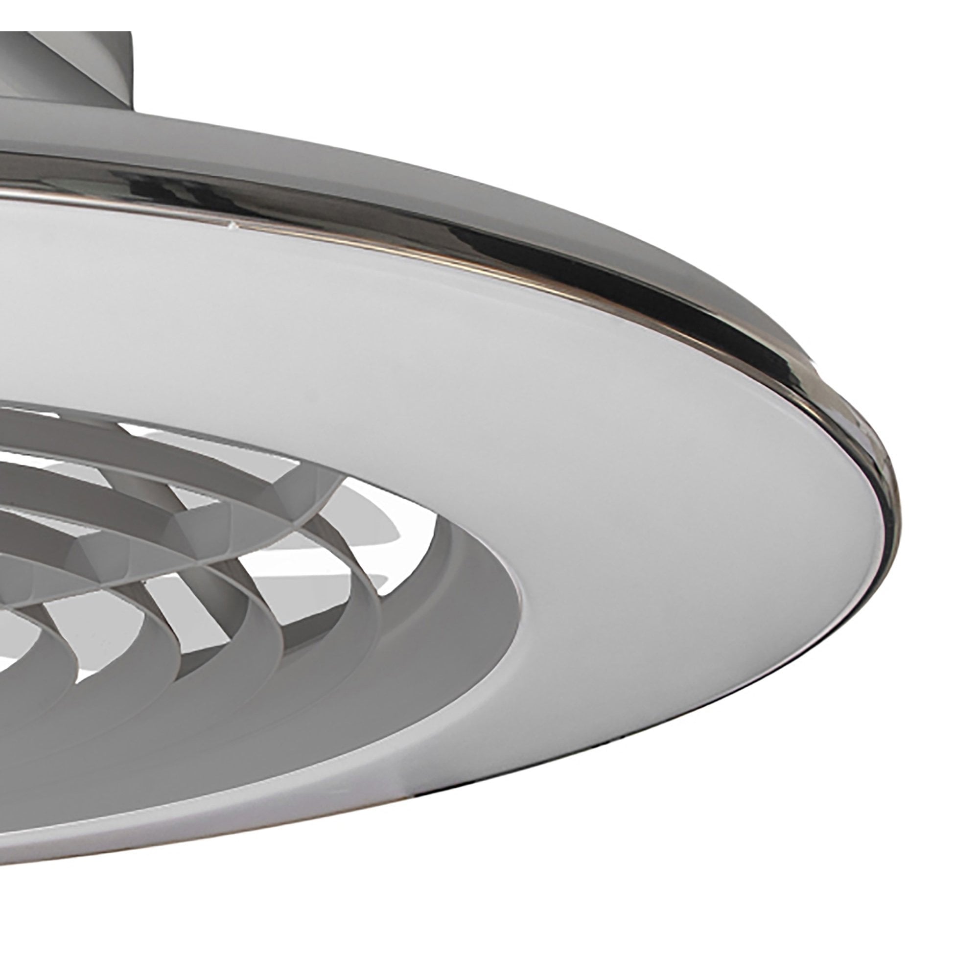 Mantra Alisio XL 95W LED Dimmable Ceiling Light & Fan, Remote, APP , Voice Controlled, Silver