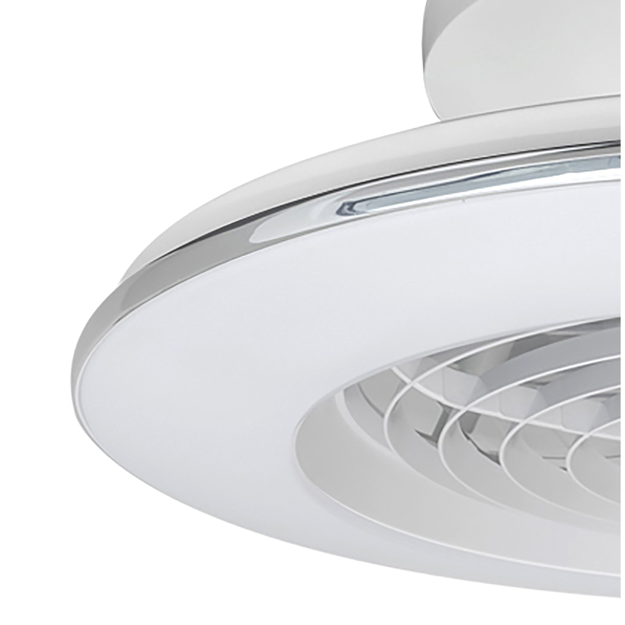 Mantra Alisio Mini 70W LED Dimmable Ceiling Light & Fan, Remote Controlled, White