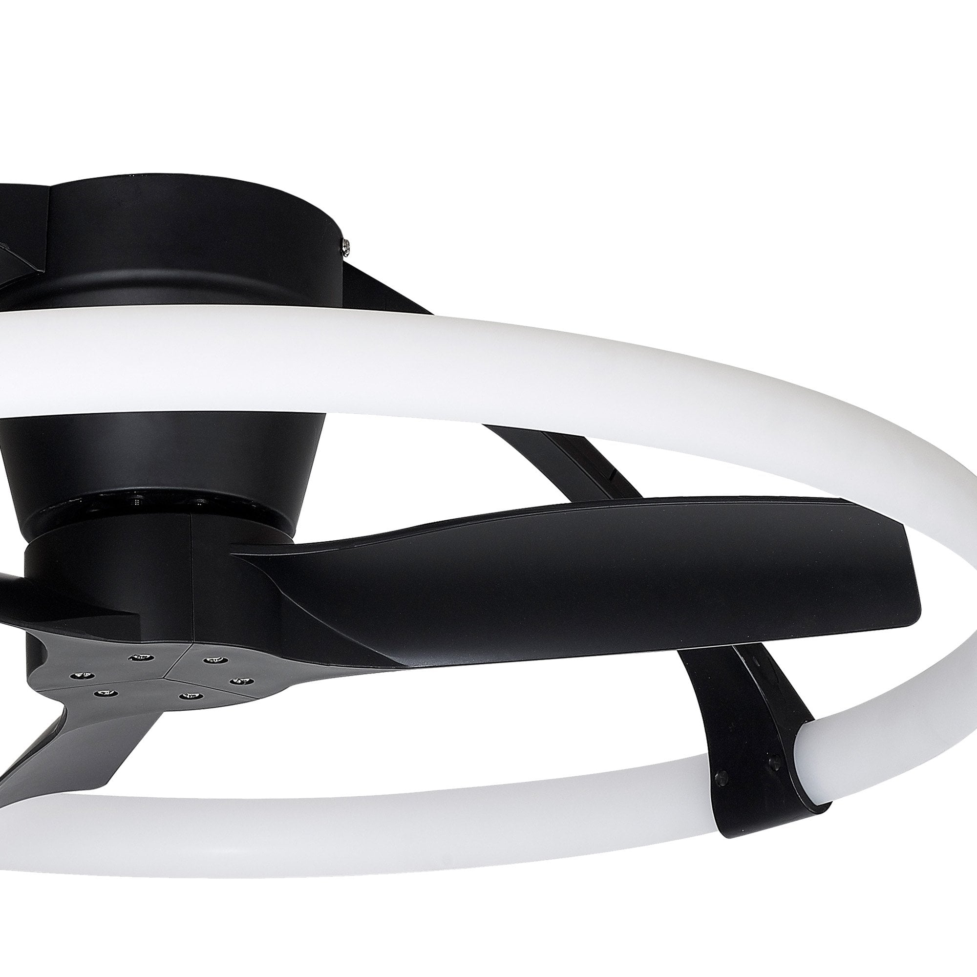 Mantra Nepal 55W LED Dimmable Ceiling Light & Fan, Remote Controlled - Black