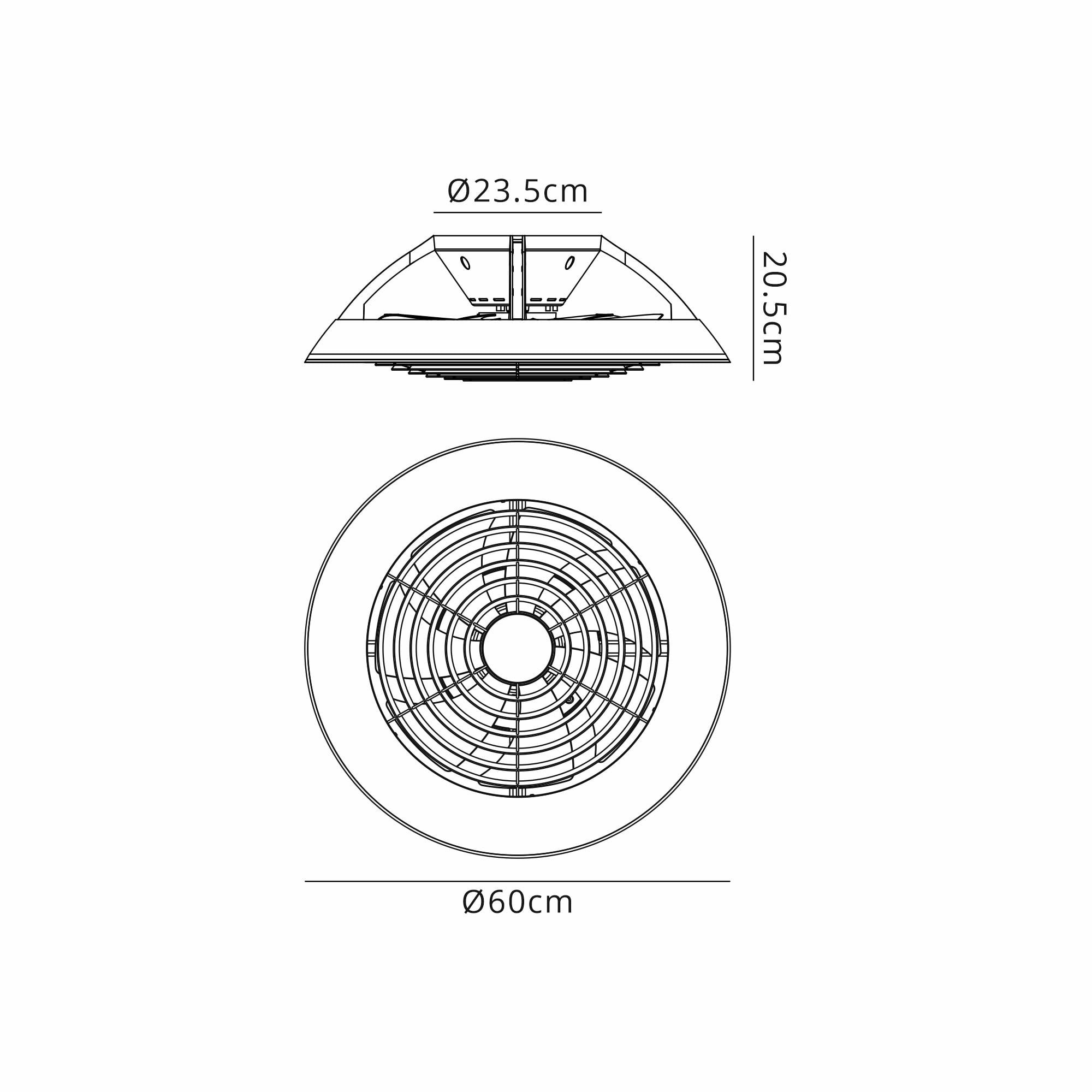 Mantra Samoa 70W LED Dimmable Ceiling Light & Fan, Remote Controlled, White