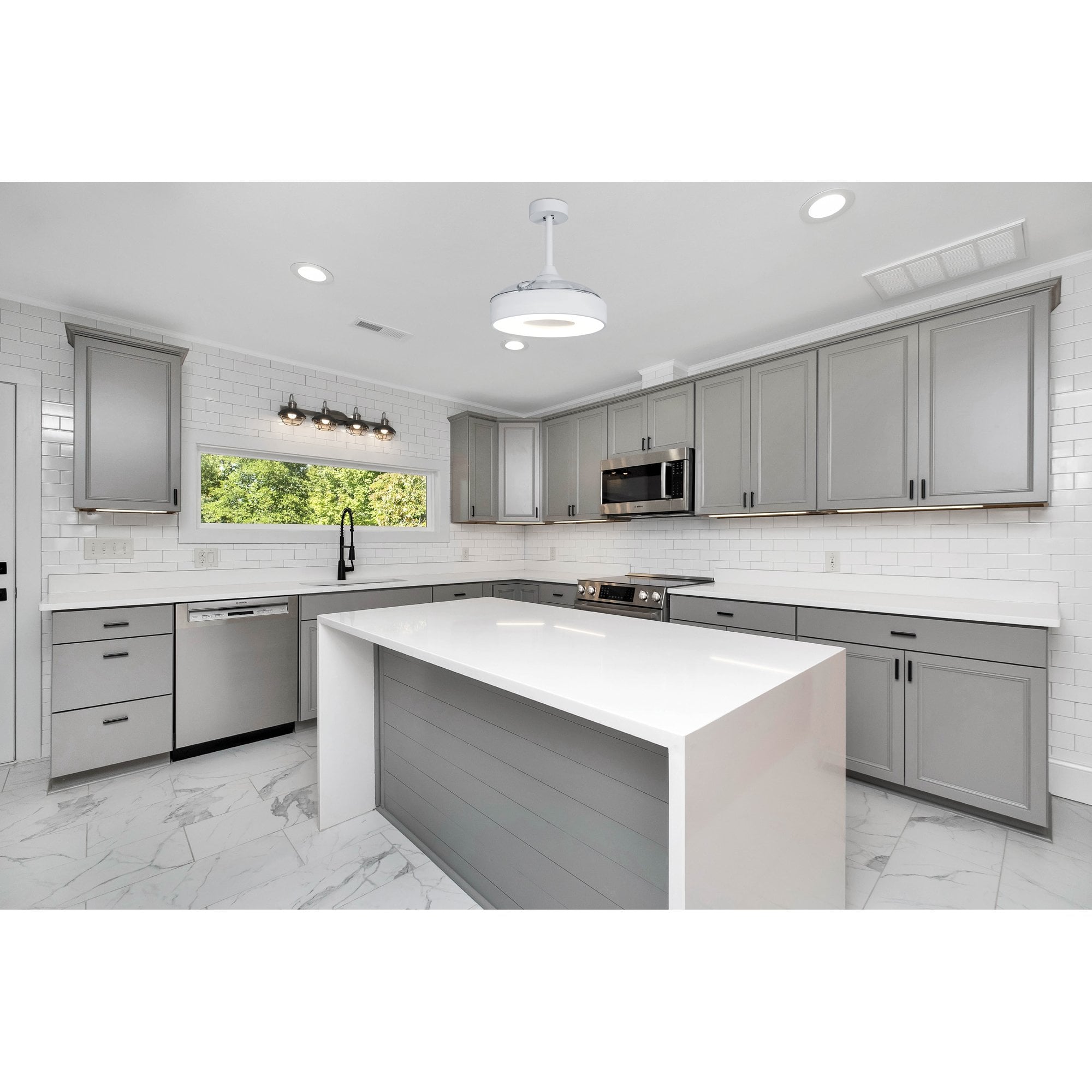 Mantra Coin Air 60W LED Dimmable Ceiling Light & Fan, Remote & APP Control, LED White