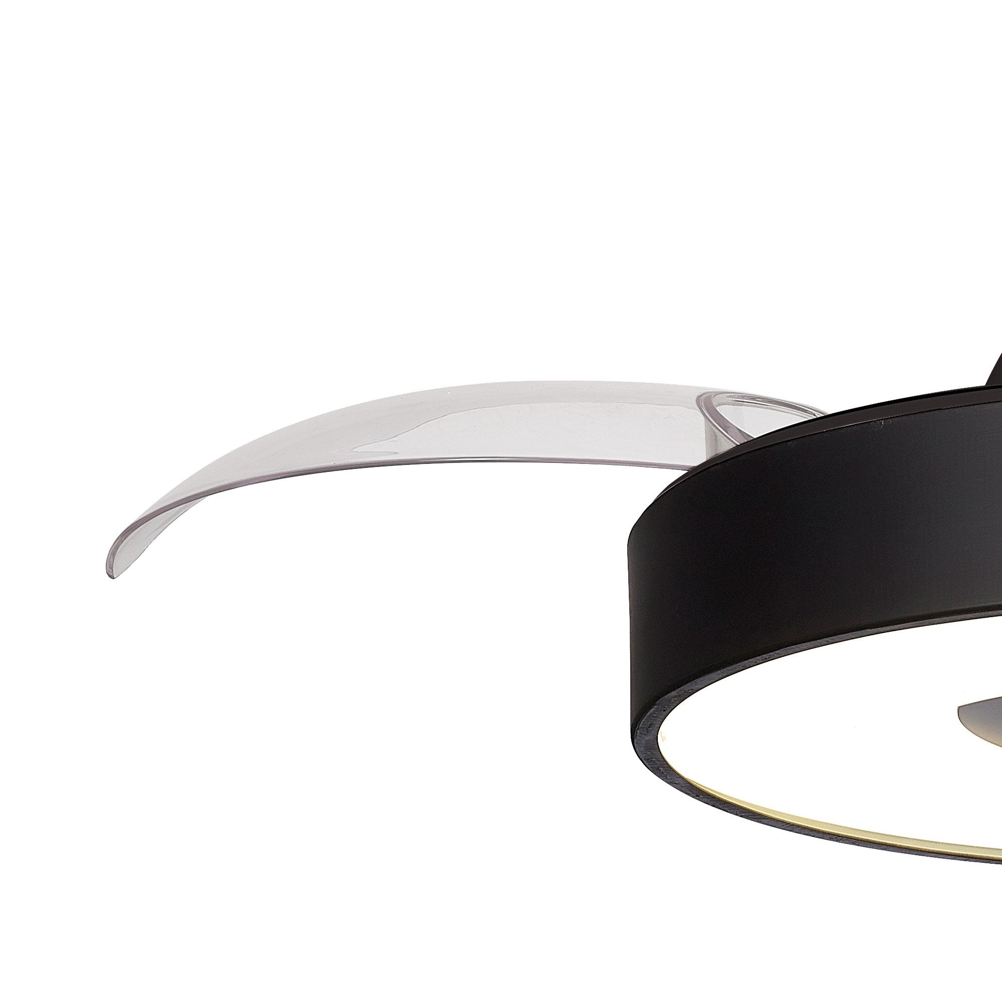 Mantra Coin Air 60W LED Dimmable Ceiling Light & Fan, Remote & APP Control, LED Black