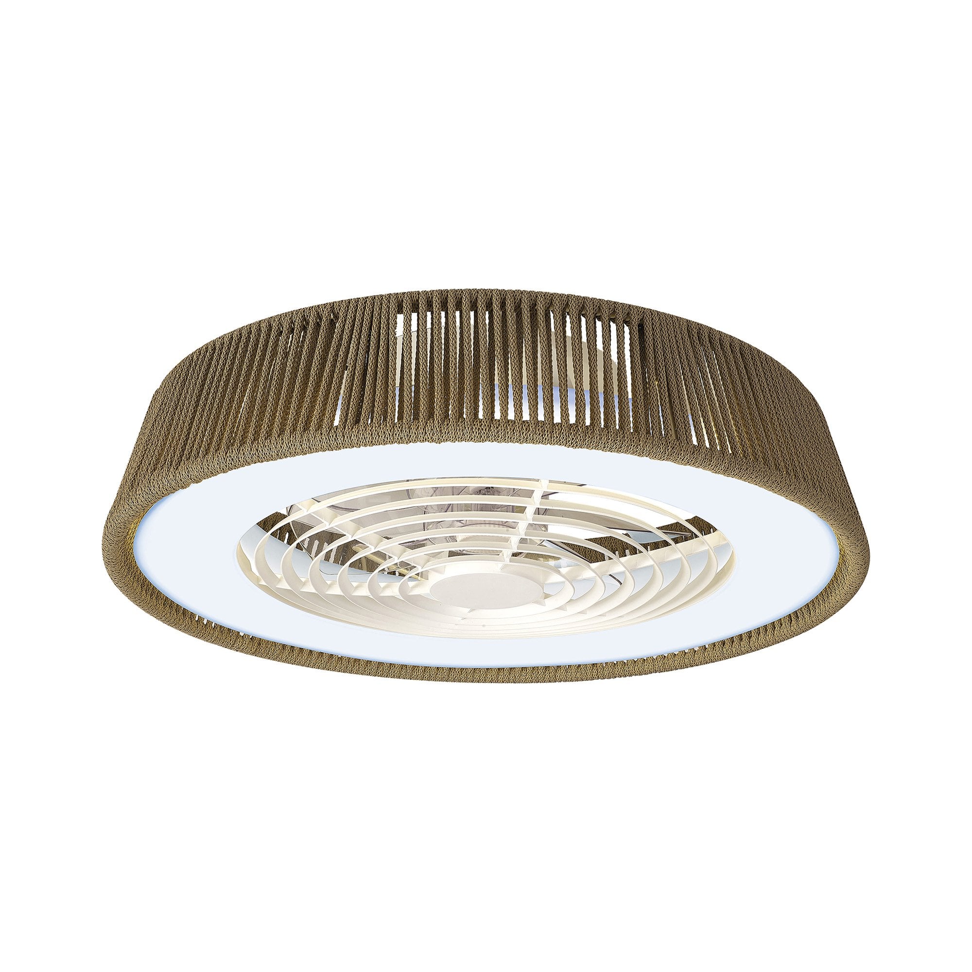 Mantra Polinesia Nautica 70W LED Dimmable Ceiling Light & Fan, Remote Controlled, Beige Oscu