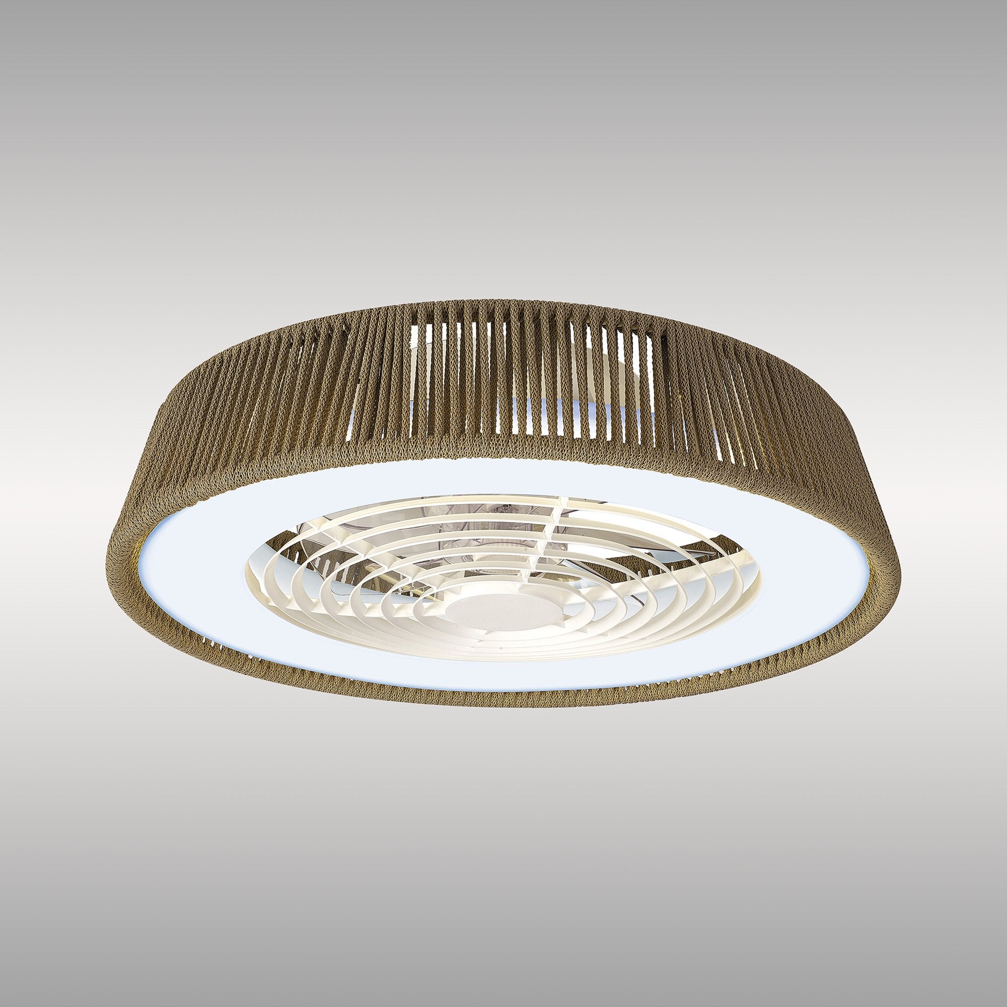 Mantra Polinesia Nautica 70W LED Dimmable Ceiling Light & Fan, Remote Controlled, Beige Oscu