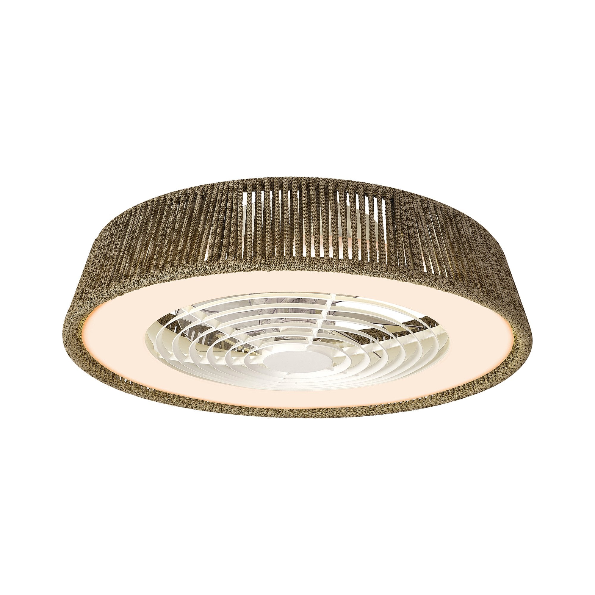Mantra Polinesia Nautica 70W LED Dimmable Ceiling Light & Fan, Remote Controlled, Beige Oscu
