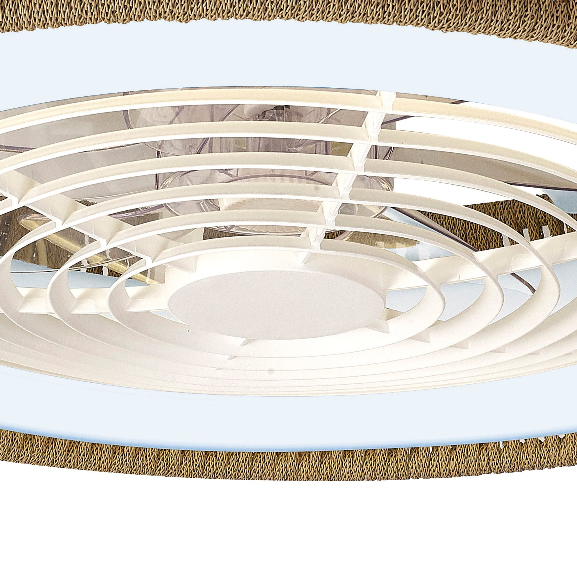 Mantra Polinesia Nautica 70W LED Dimmable Ceiling Light & Fan, Remote Controlled, Beige Oscu