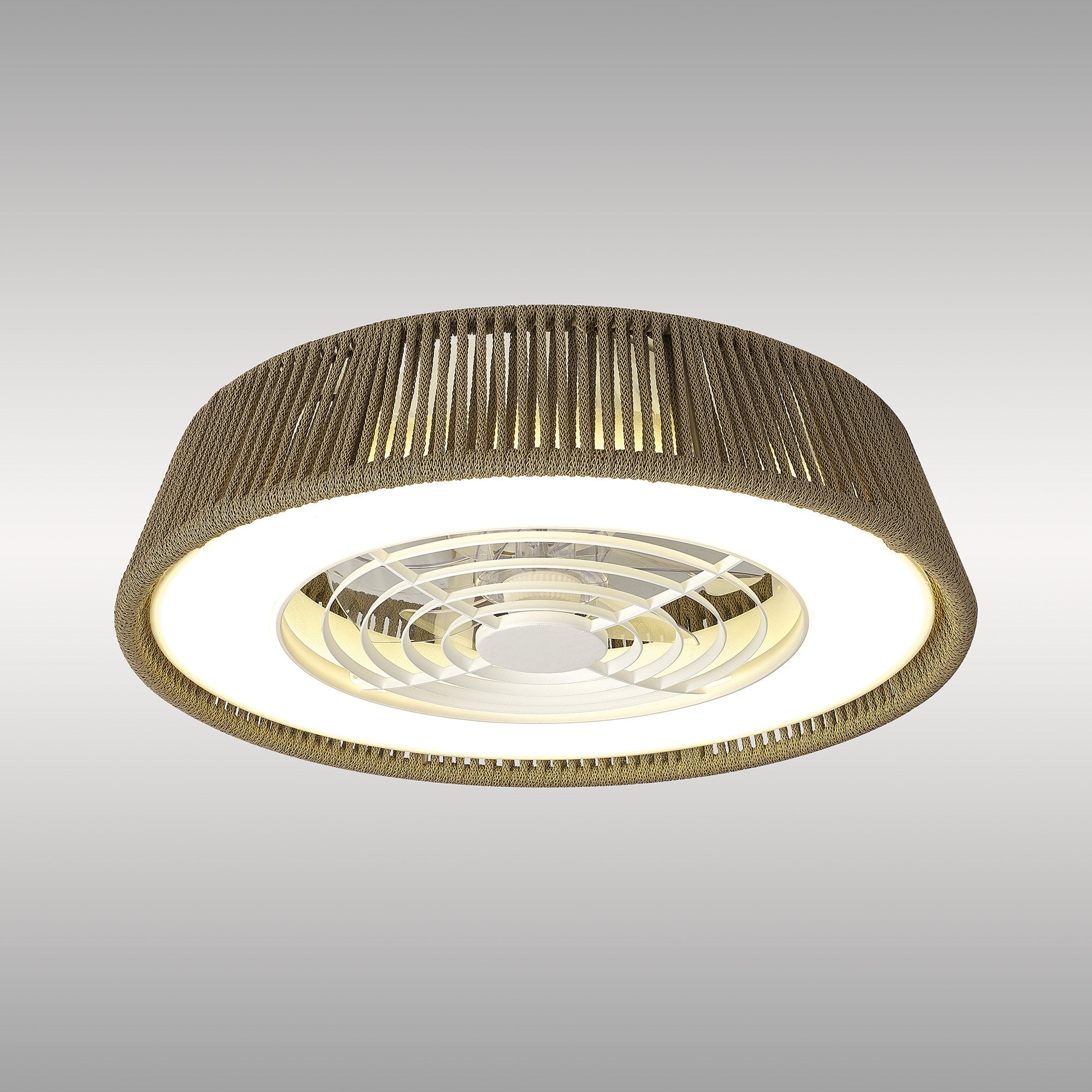 Mantra Polinesia Nautica 70W LED Dimmable Ceiling Light & Fan, Remote Controlled, Beige Oscu