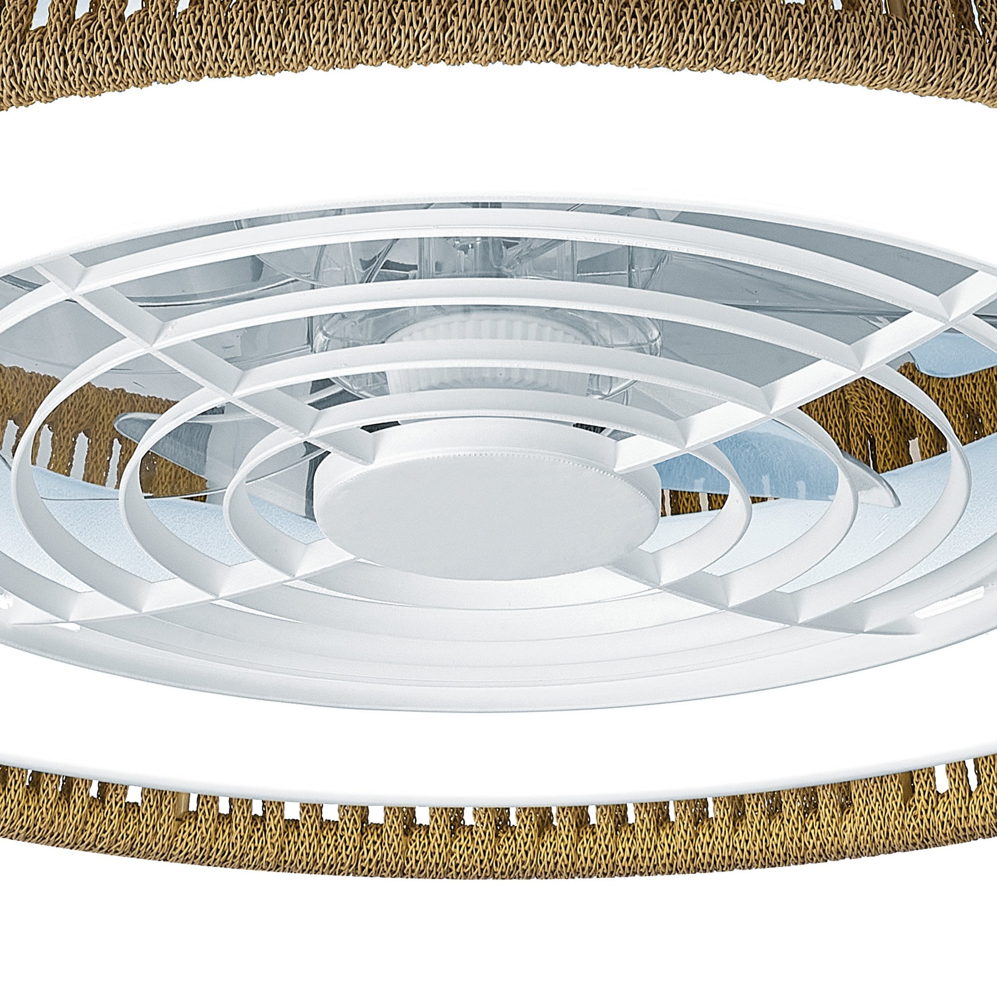 Mantra Polinesia Nautica Mini 55W LED Dimmable Ceiling Light & Fan, Remote Controlled, Beige Oscu