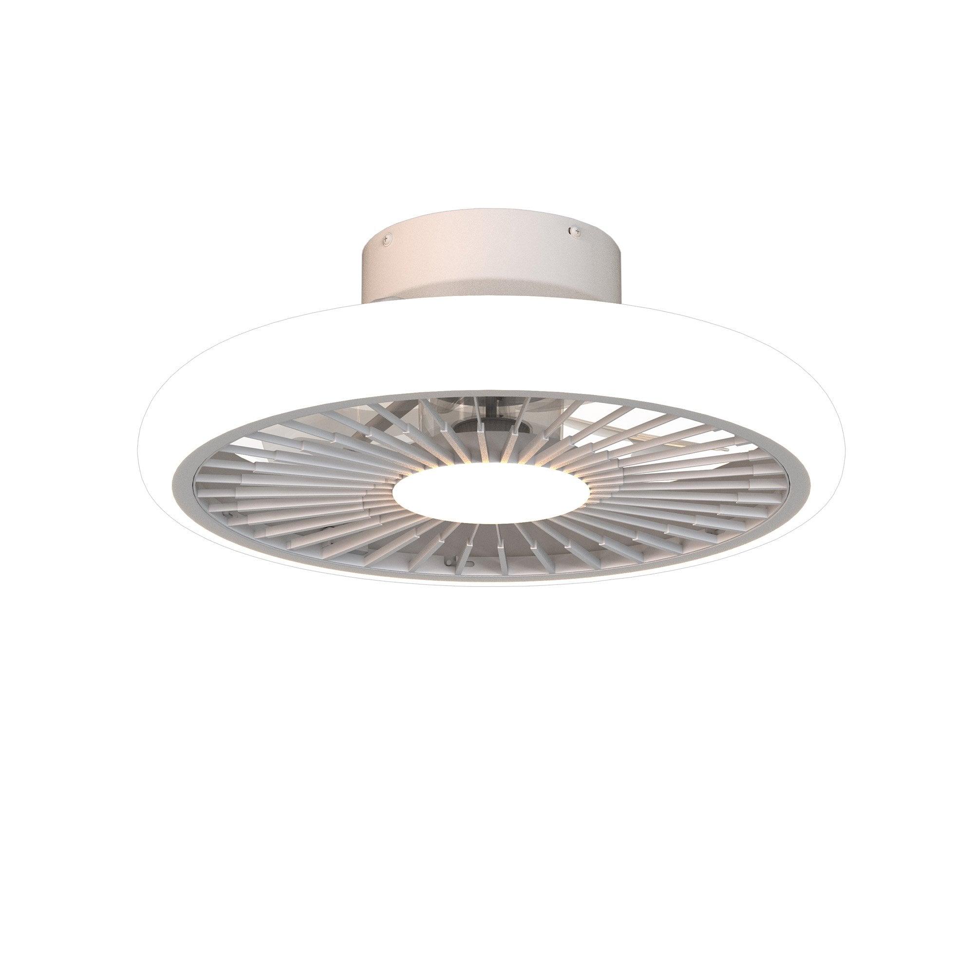 Mantra Turbo 55W LED Dimmable Ceiling Light & Fan, Remote Controlled, White