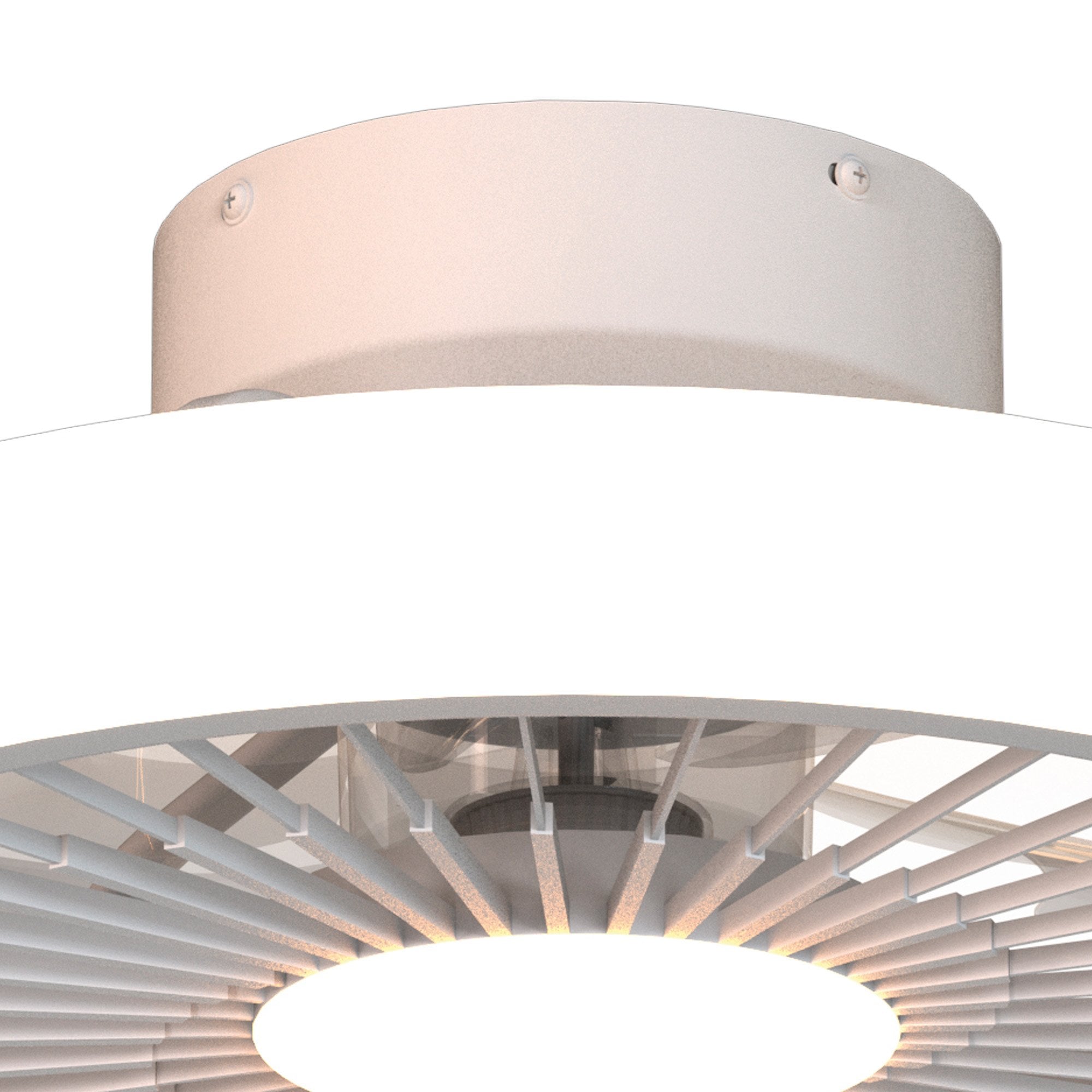 Mantra Turbo 55W LED Dimmable Ceiling Light & Fan, Remote Controlled, White
