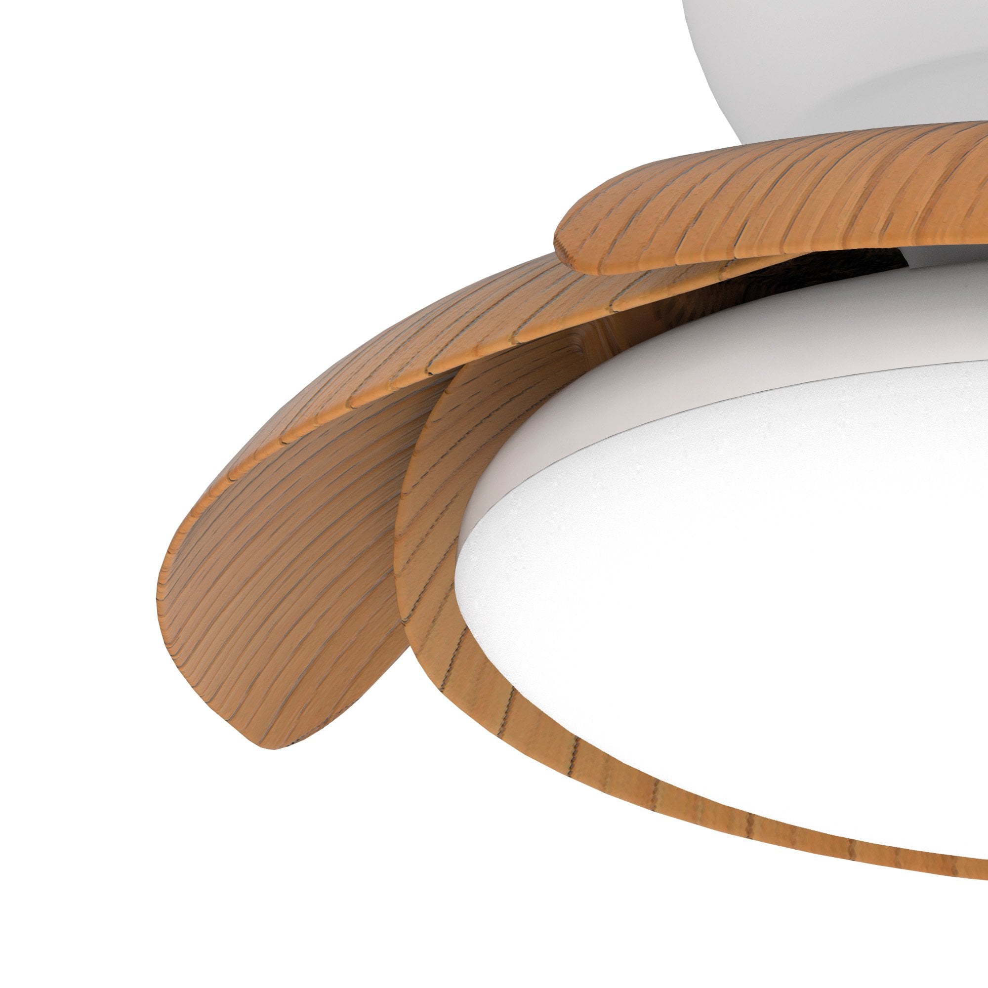 Mantra Aloha 45W LED Dimmable Ceiling Light & Fan, Remote Controlled, Wood