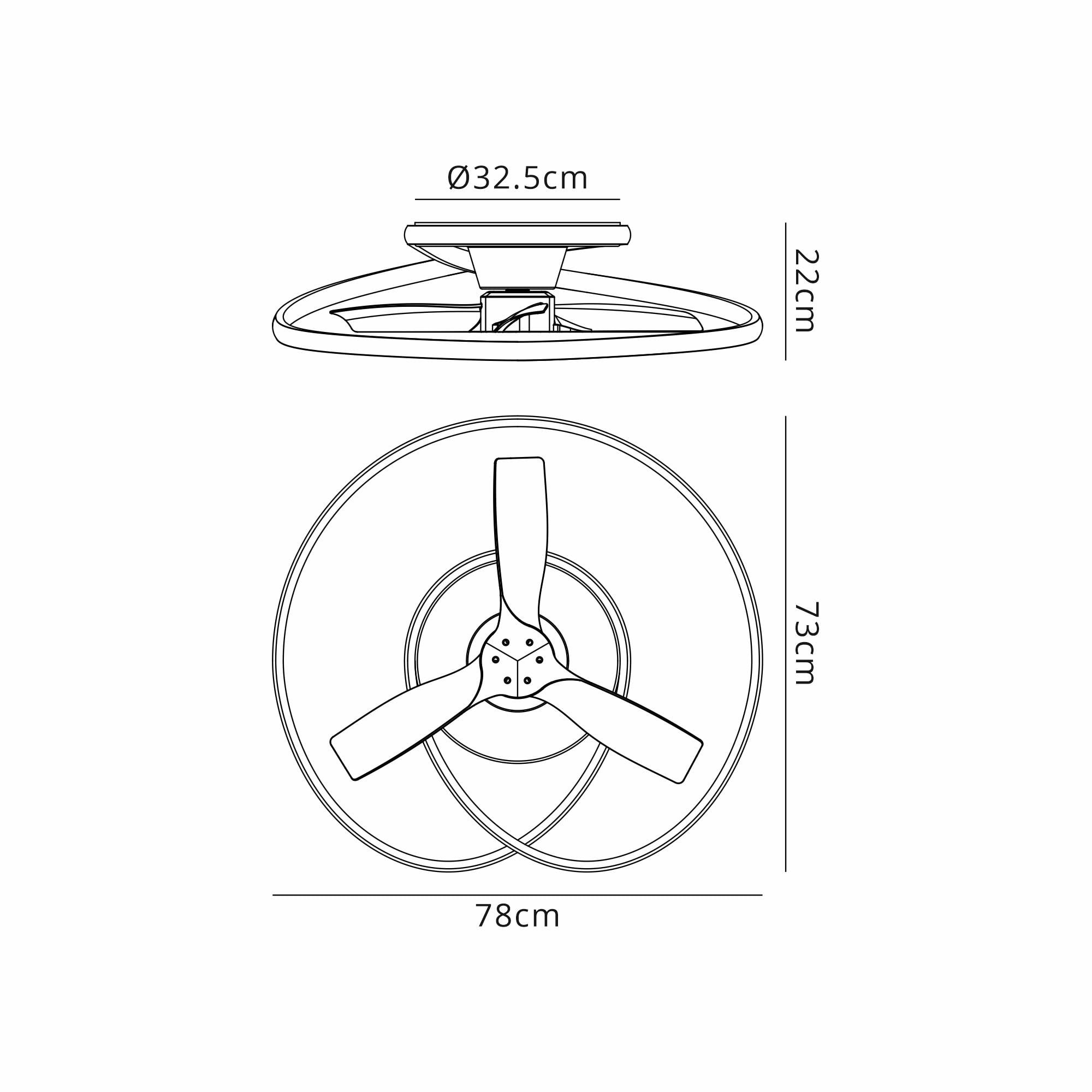 Mantra Ocean 60W LED Dimmable Ceiling Light & Fan, Remote Controlled, Wood