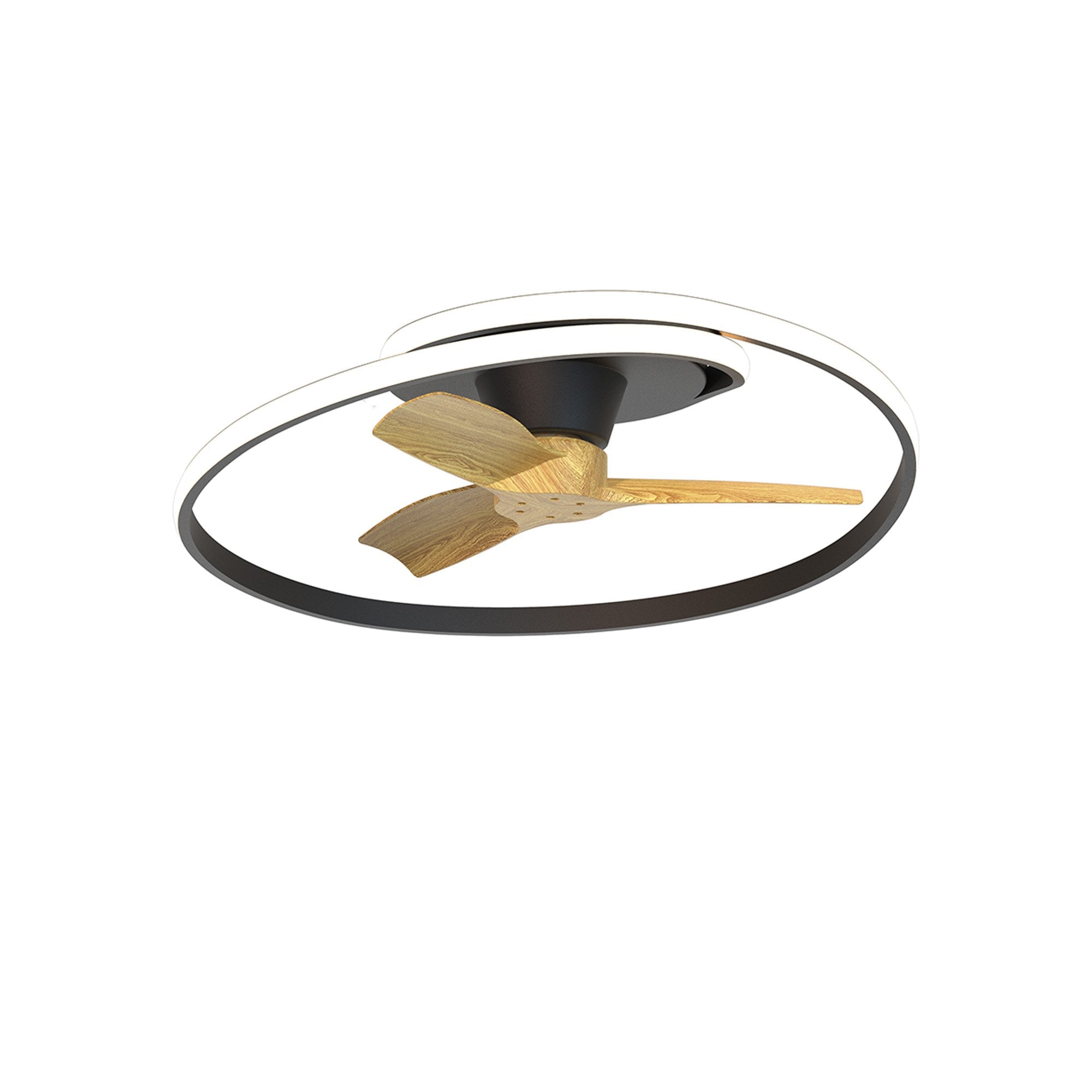 Mantra Ocean 60W LED Dimmable Ceiling Light & Fan, Remote Controlled, Black