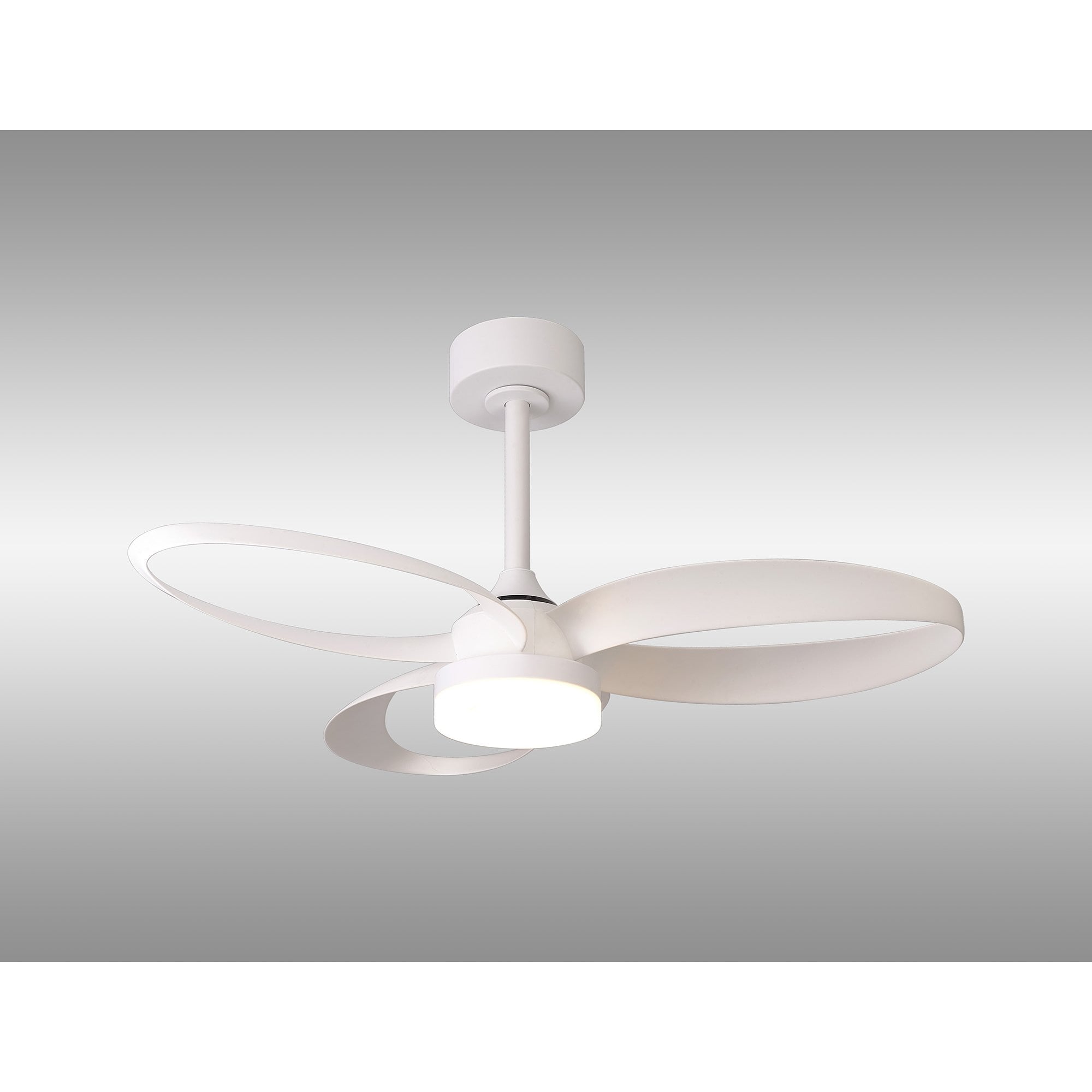 Mantra Infinity Fan 24W LED Dimmable Ceiling Light & Fan, Remote Controlled, - White