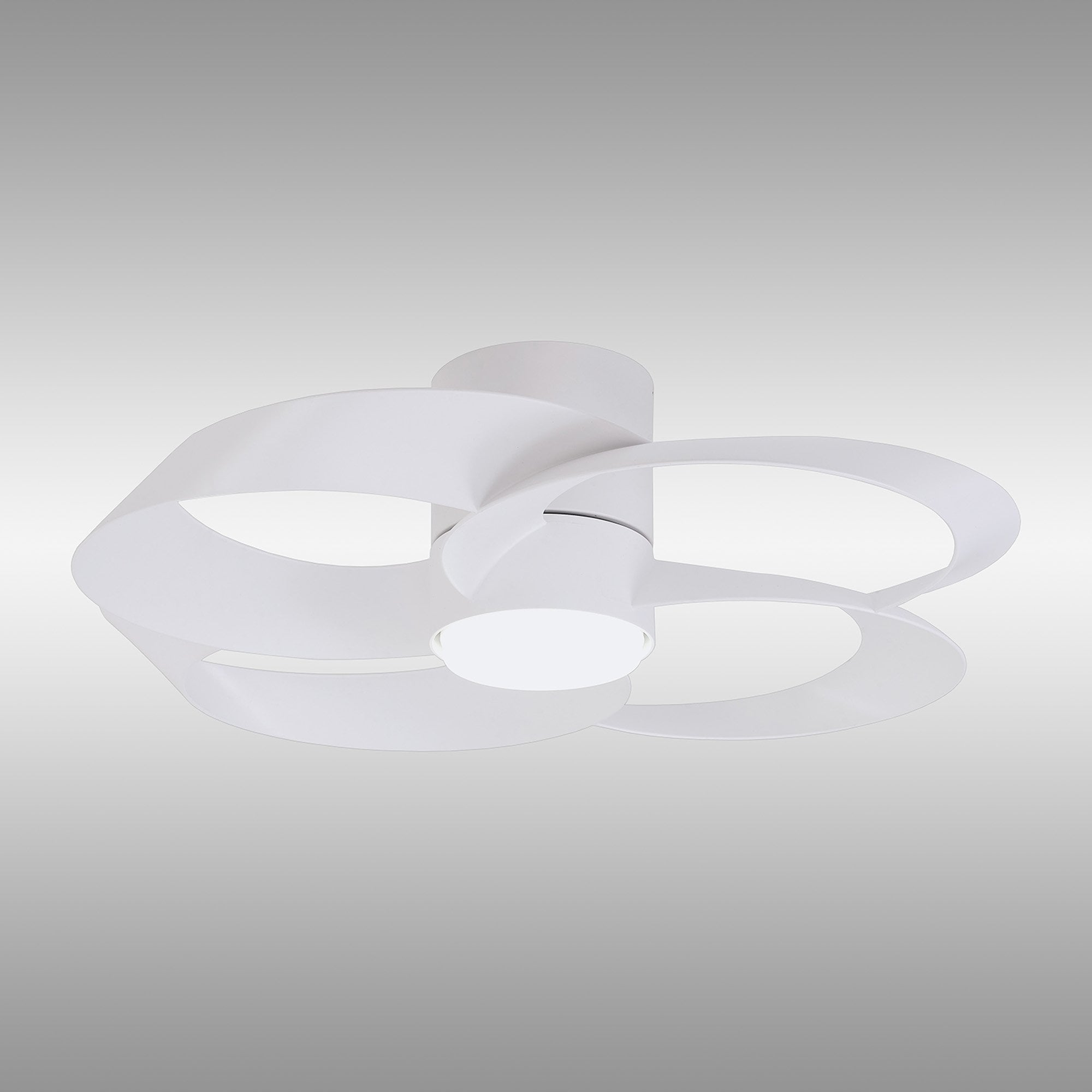 Mantra Rose 24W LED Dimmable Ceiling Light & Fan, Remote Controlled, - White